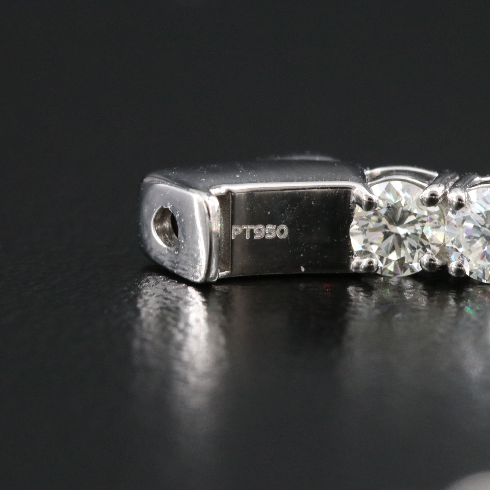 Platinum 6.41 CTW Diamond Inside Out Hoop Earrings