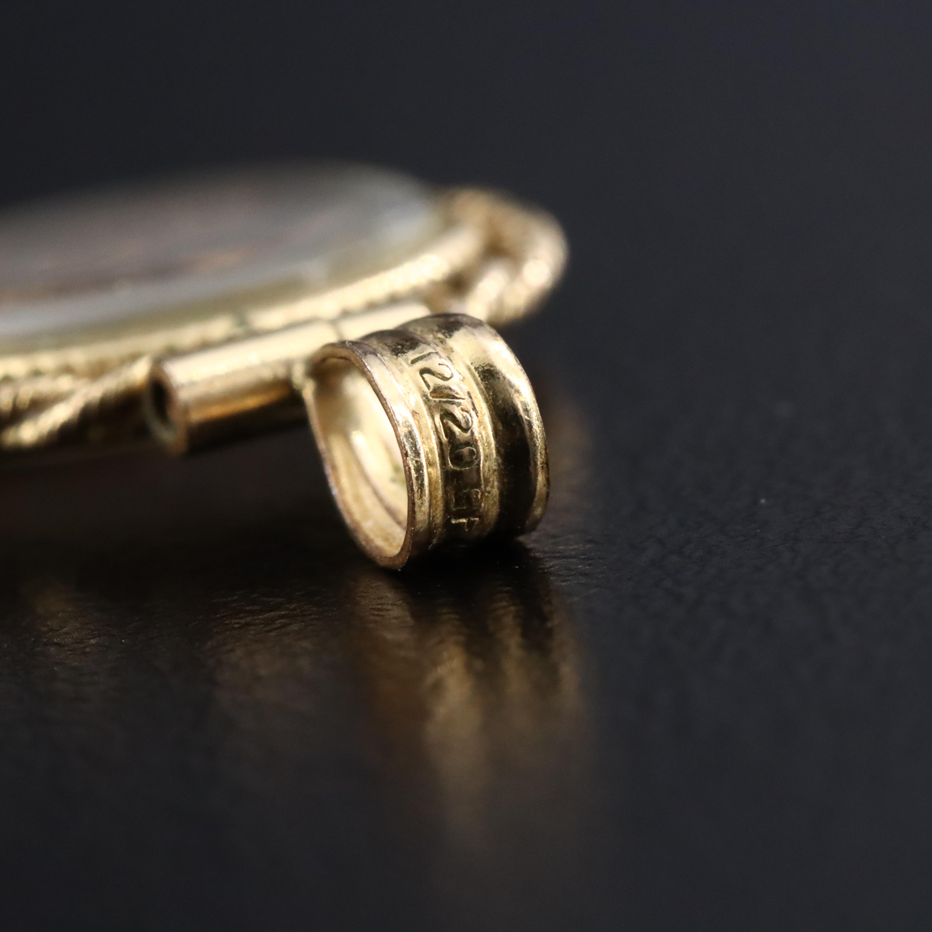 Gold-Filled Pendant with Mixed Gold Nuggets