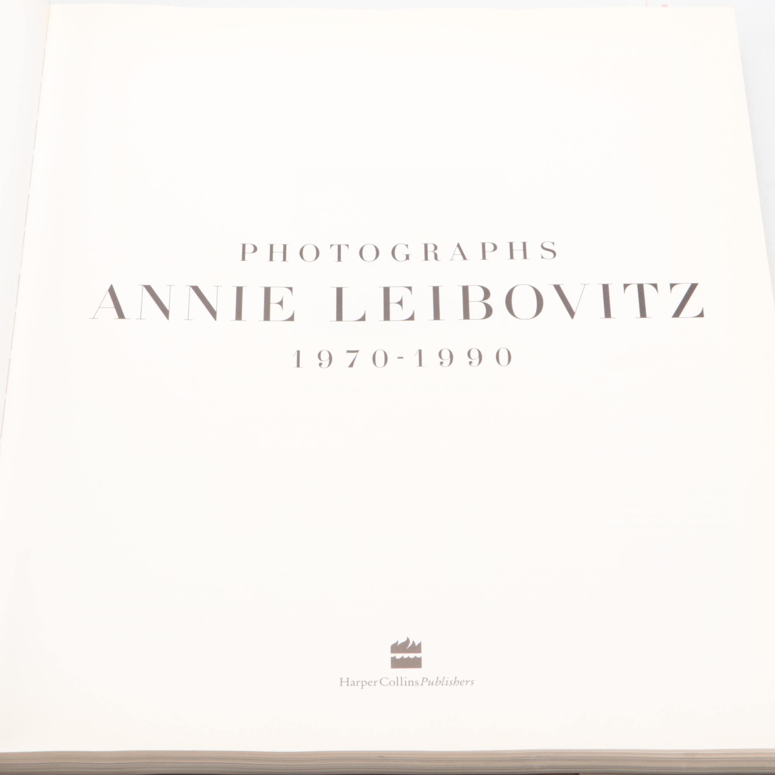First Printing "Photographs, 1970–1990" by Annie Leibovitz, 1991
