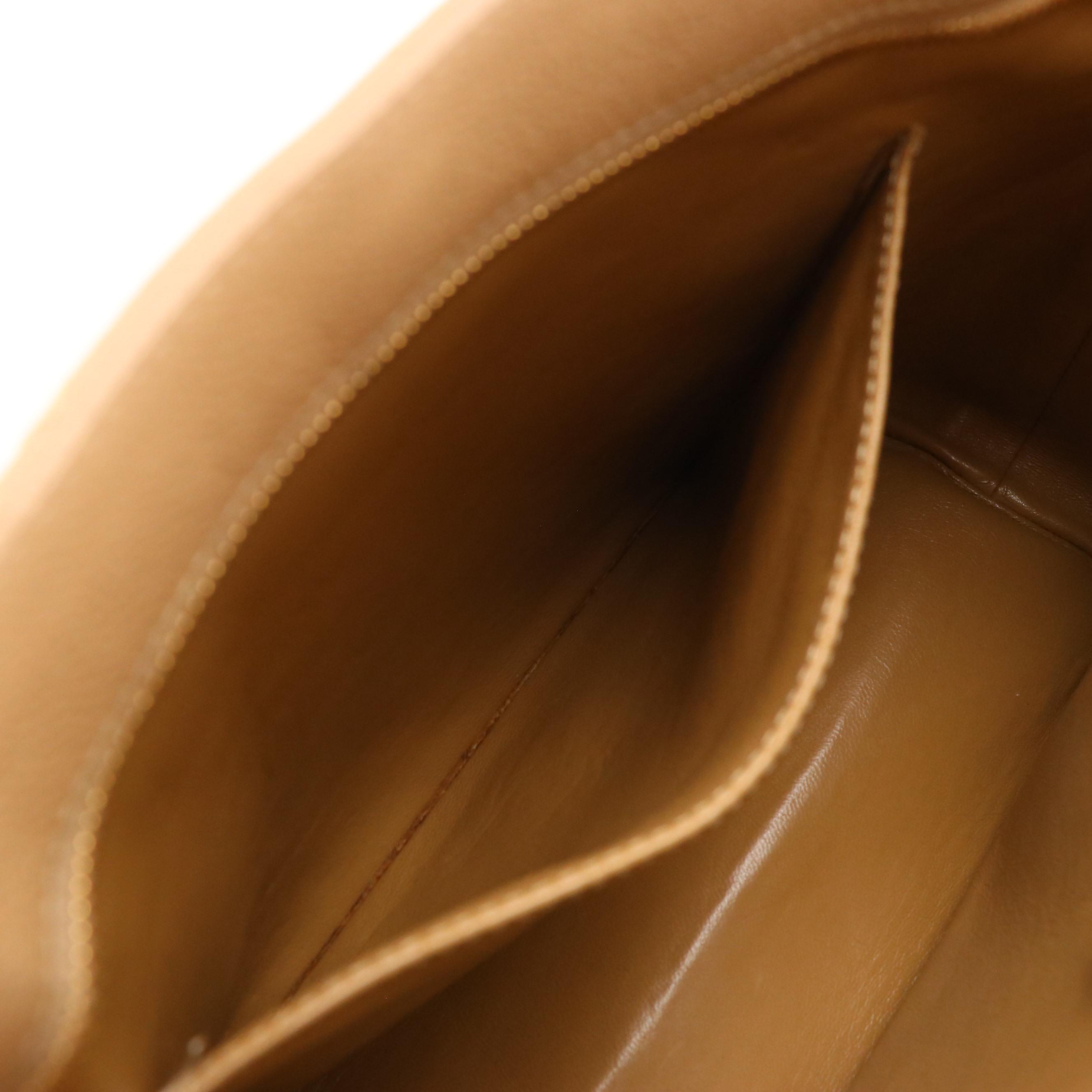 Chanel Medallion Zip Tote in Beige Quilted Caviar Leather