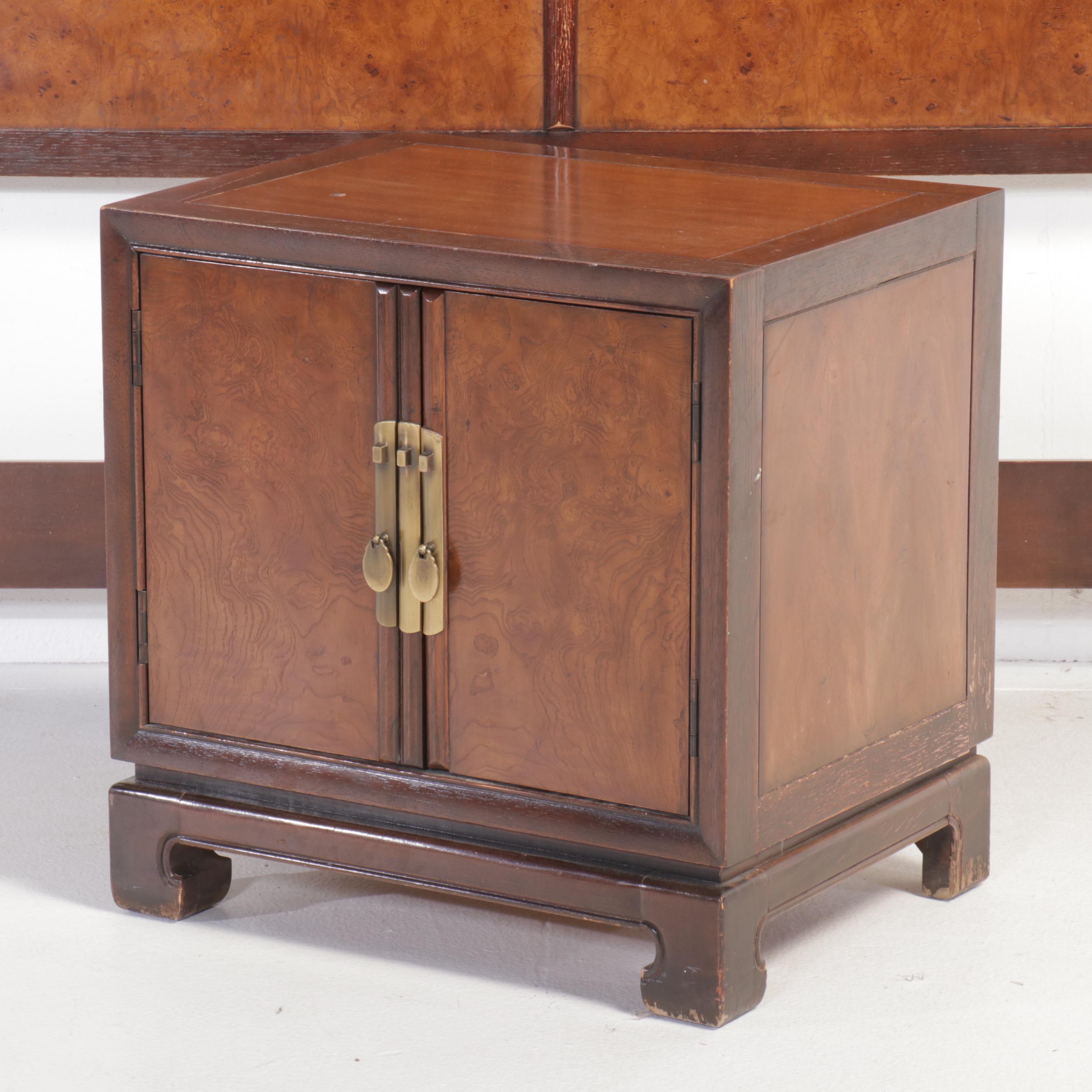 Drexel "Ta-Ming" Chinoiserie Queen Size Headboard and Nightstand