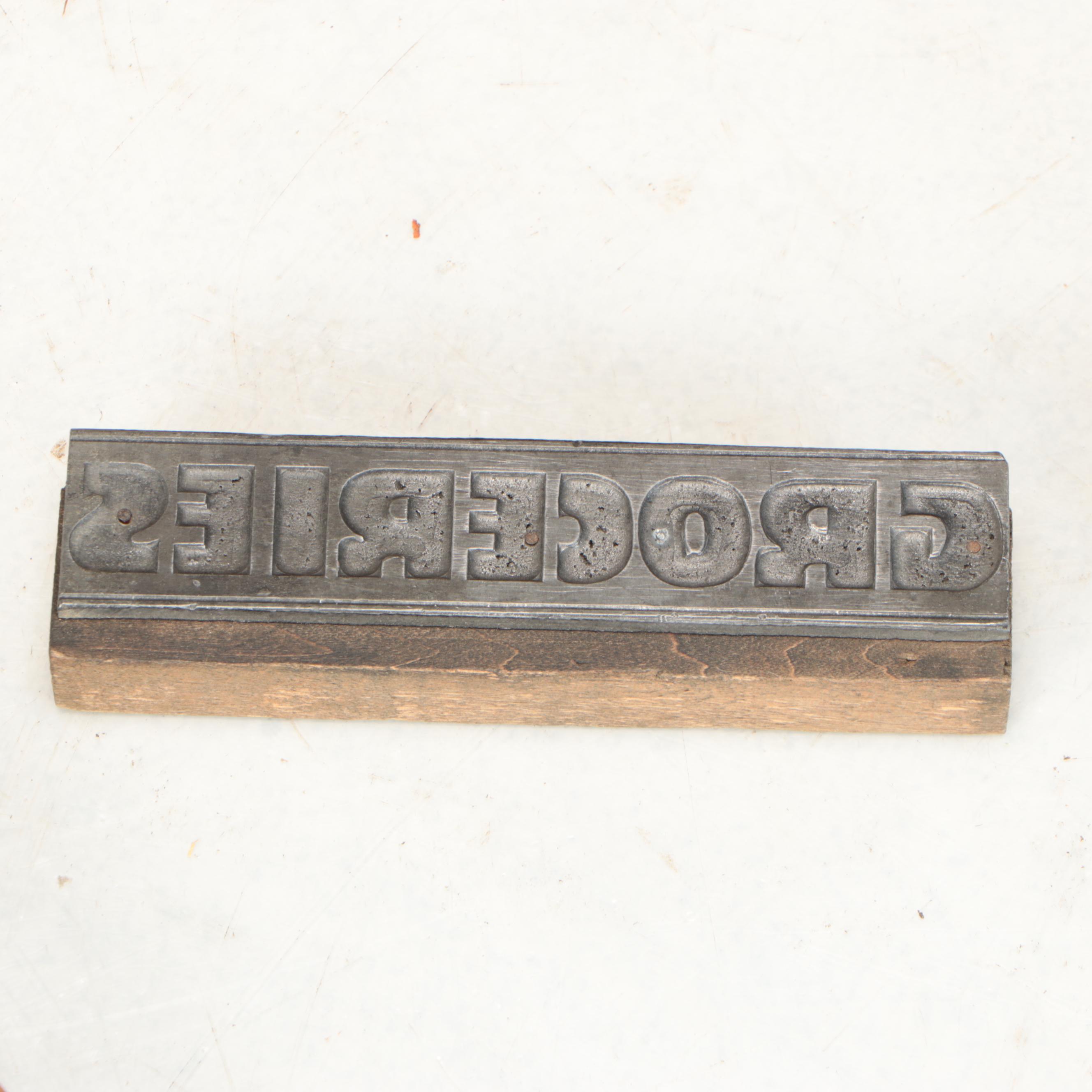 National Register Company Wood Crate with Ice Tongs, Stamp & Bale Hook