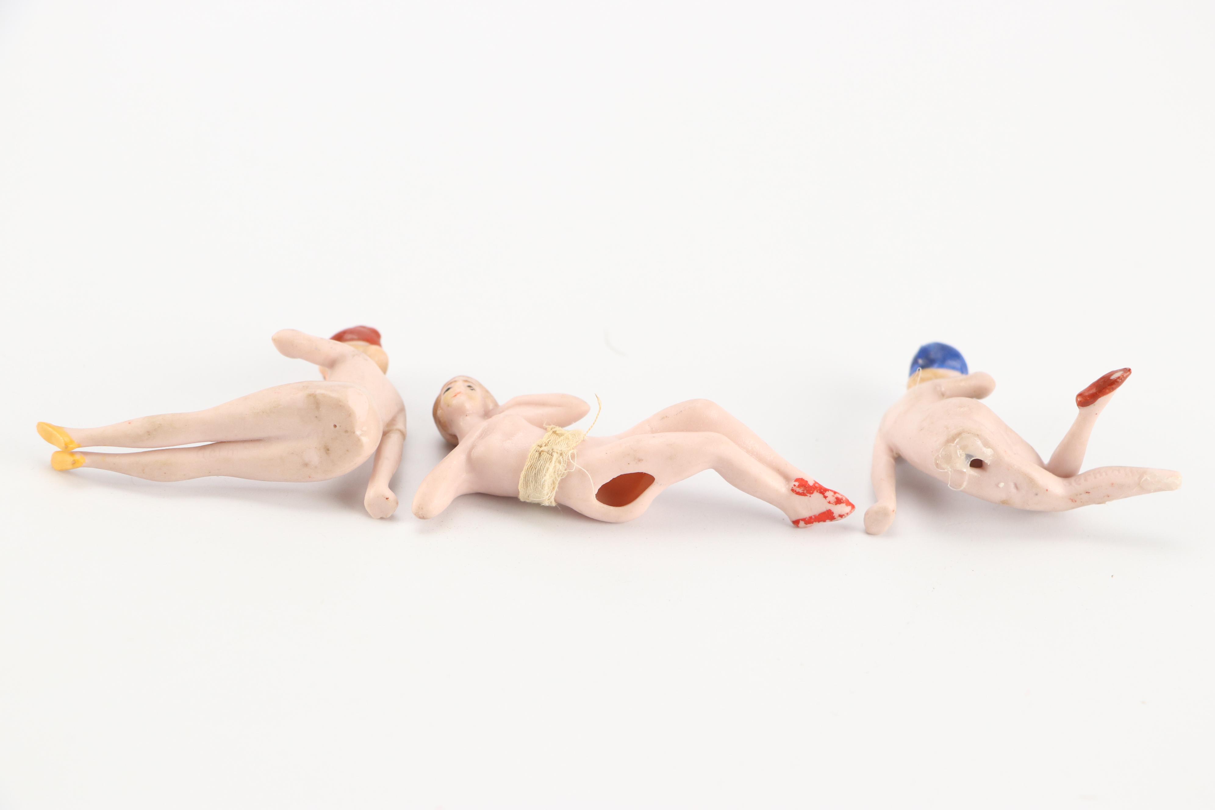 German Bathing Beauties with Bisque Two Face and Other Dolls