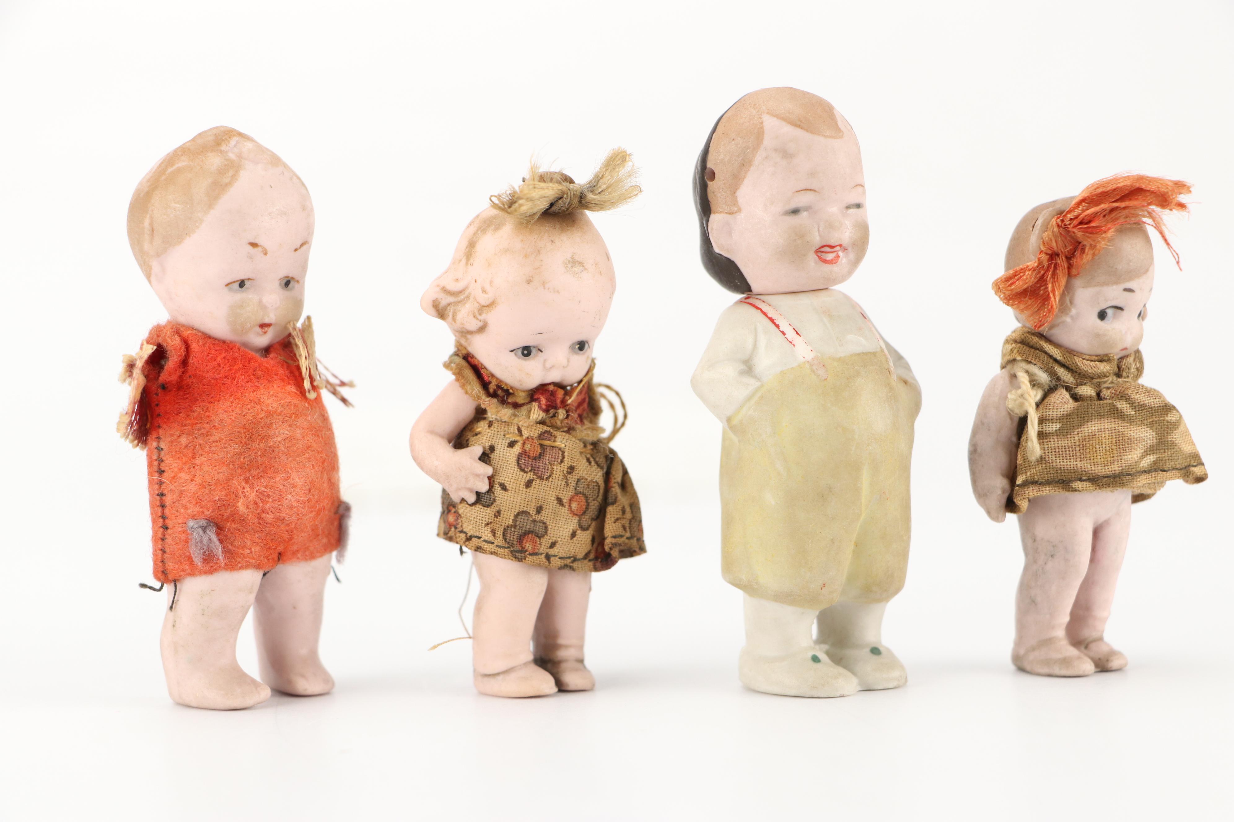German Bathing Beauties with Bisque Two Face and Other Dolls