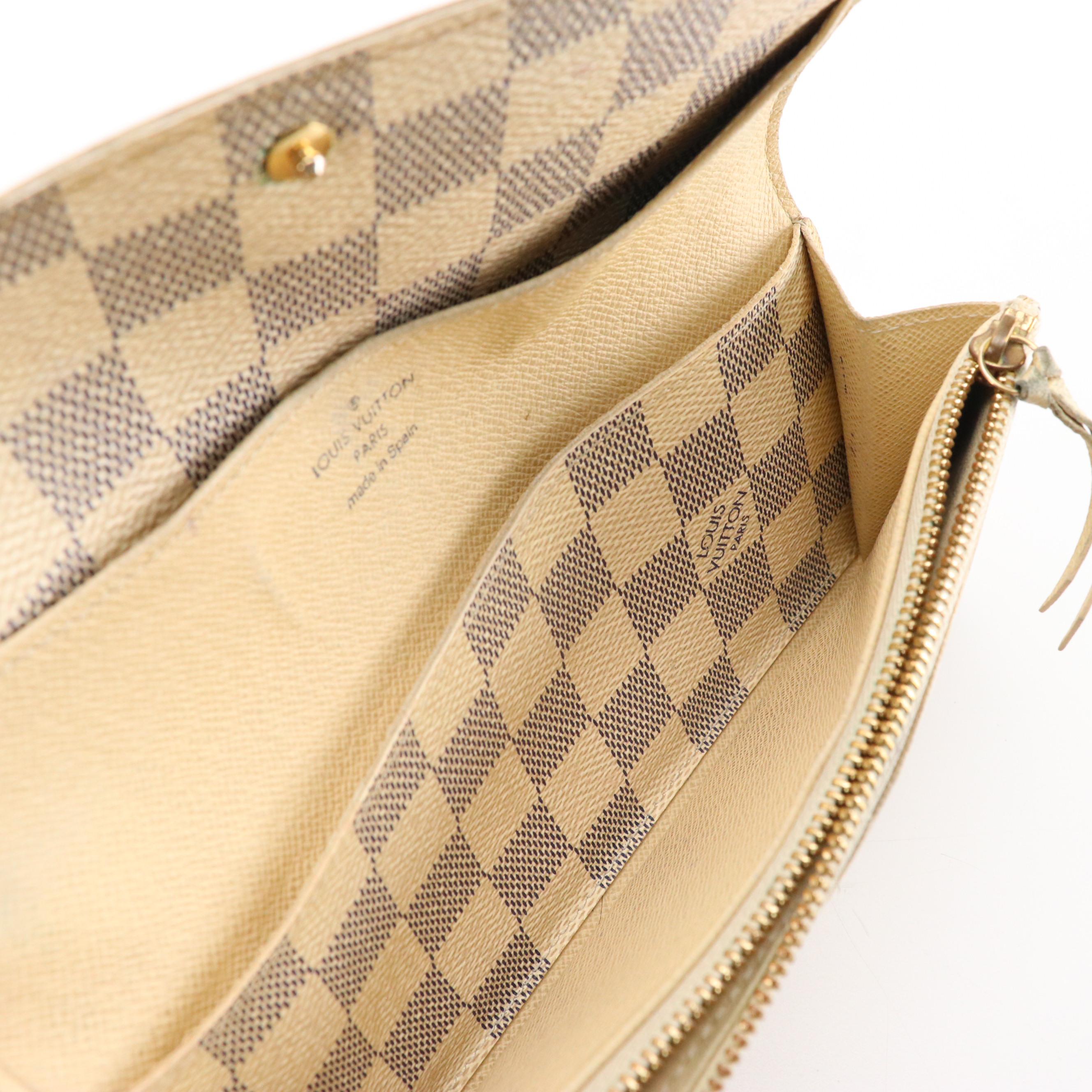 Louis Vuitton Emilie Wallet in Damier Azur Canvas