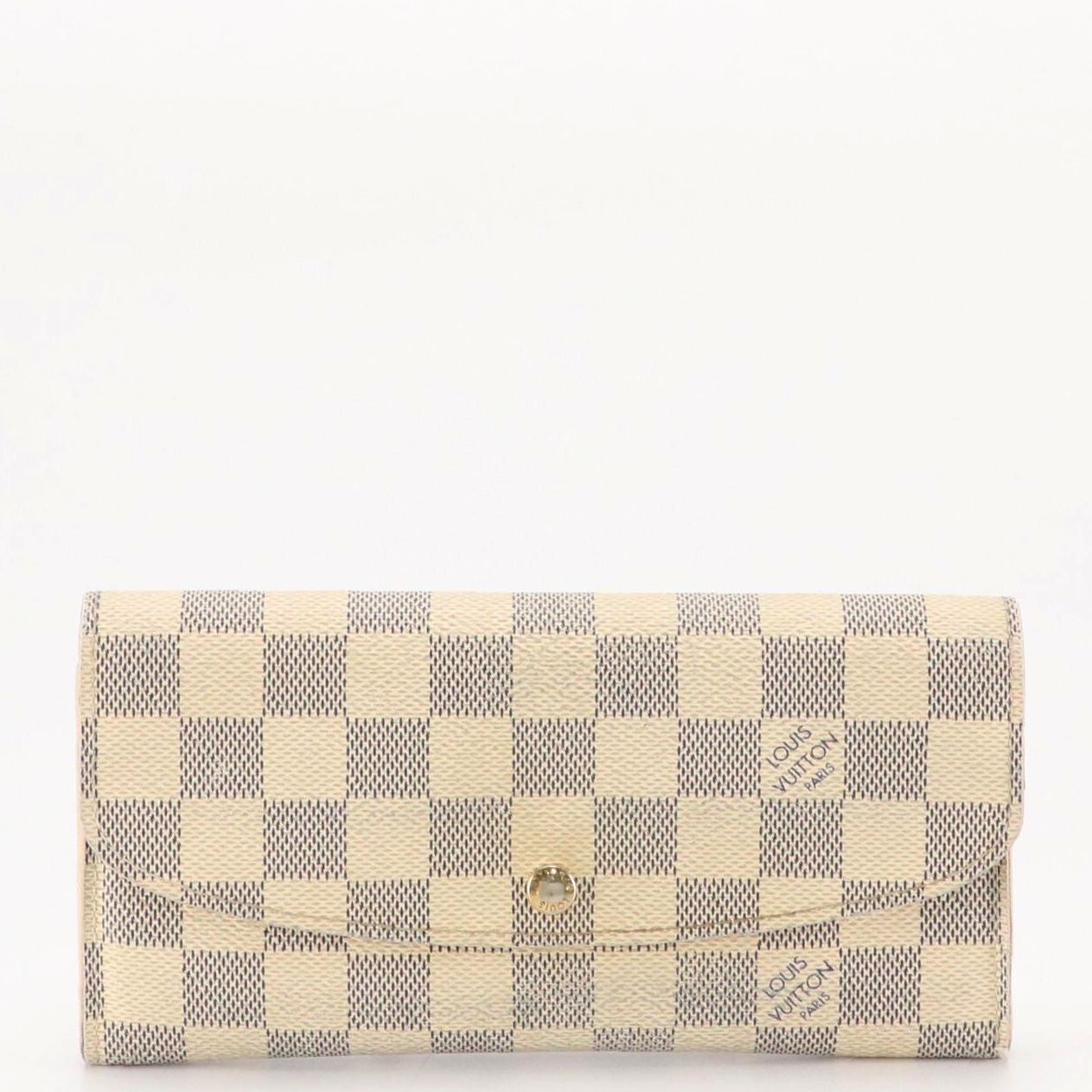 Louis Vuitton Emilie Wallet in Damier Azur Canvas
