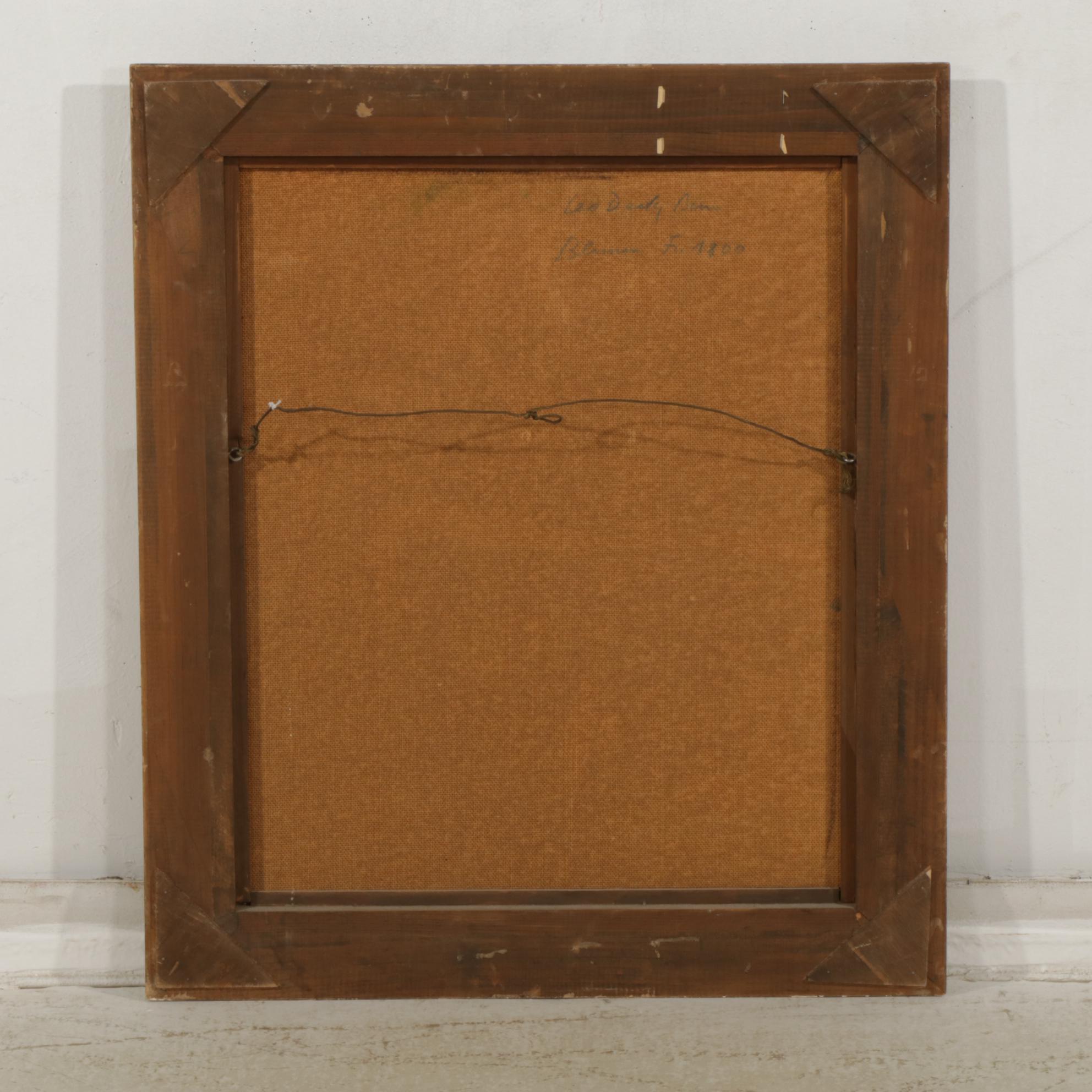 Leo Deck "Blooms" Floral Oil Painting, 1951