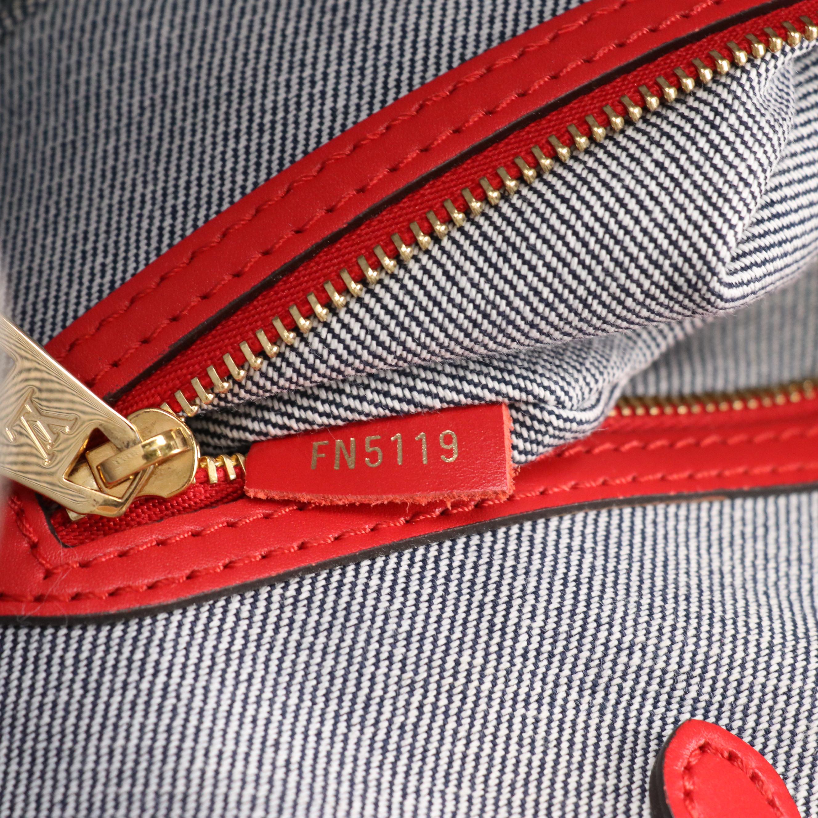 Louis Vuitton Blue Monogram Damier Denim OnTheGo GM Tote Bag