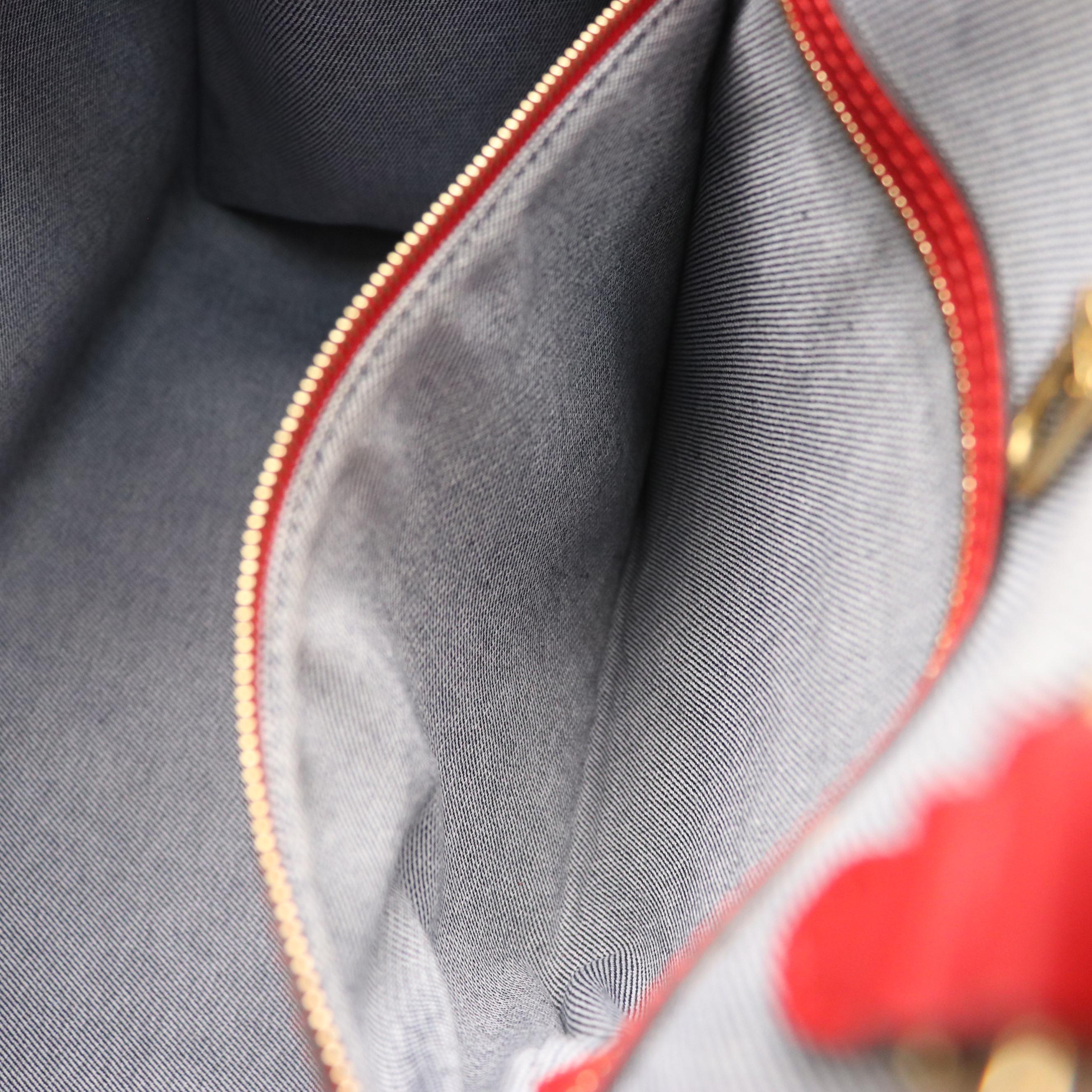 Louis Vuitton Blue Monogram Damier Denim OnTheGo GM Tote Bag