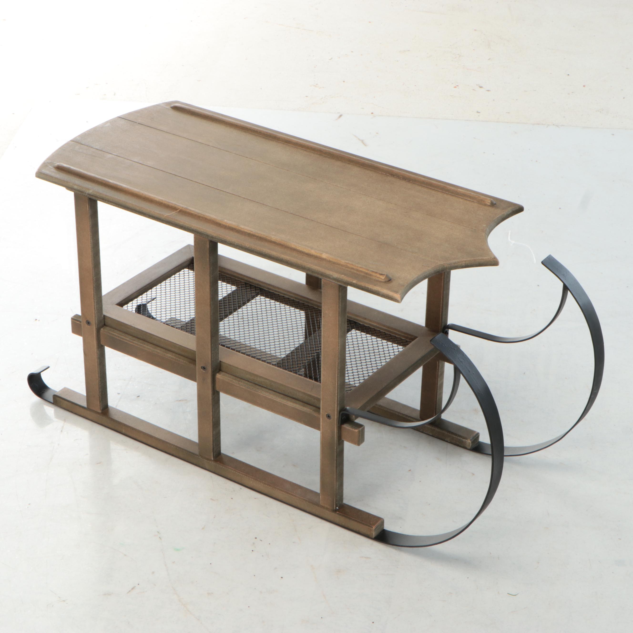 Primitive Style Christmas Sled, Table, Miniature Tree, Pillows and More