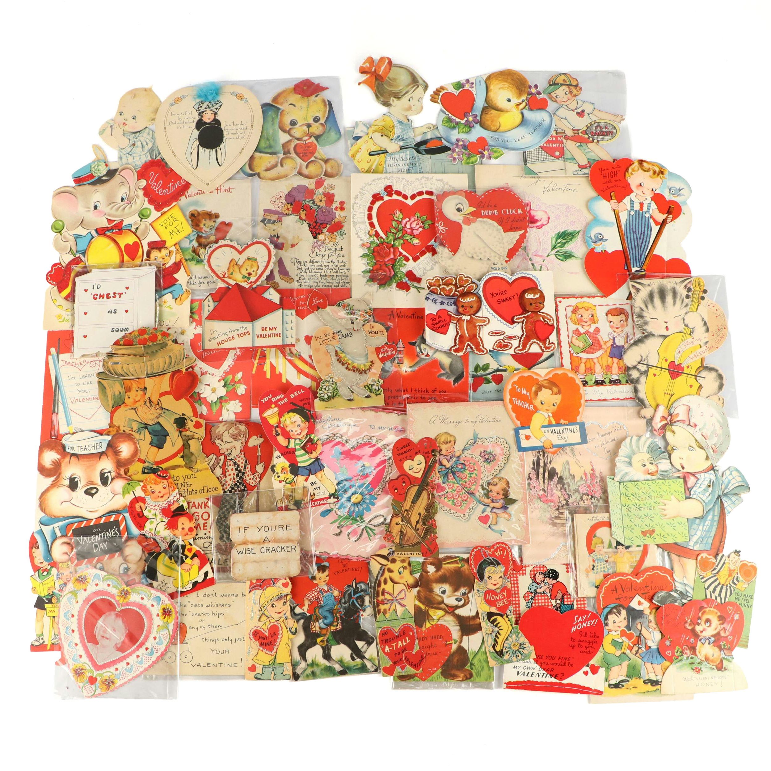 Valentine's Day Greeting Cards, Early to Mid-20th Century