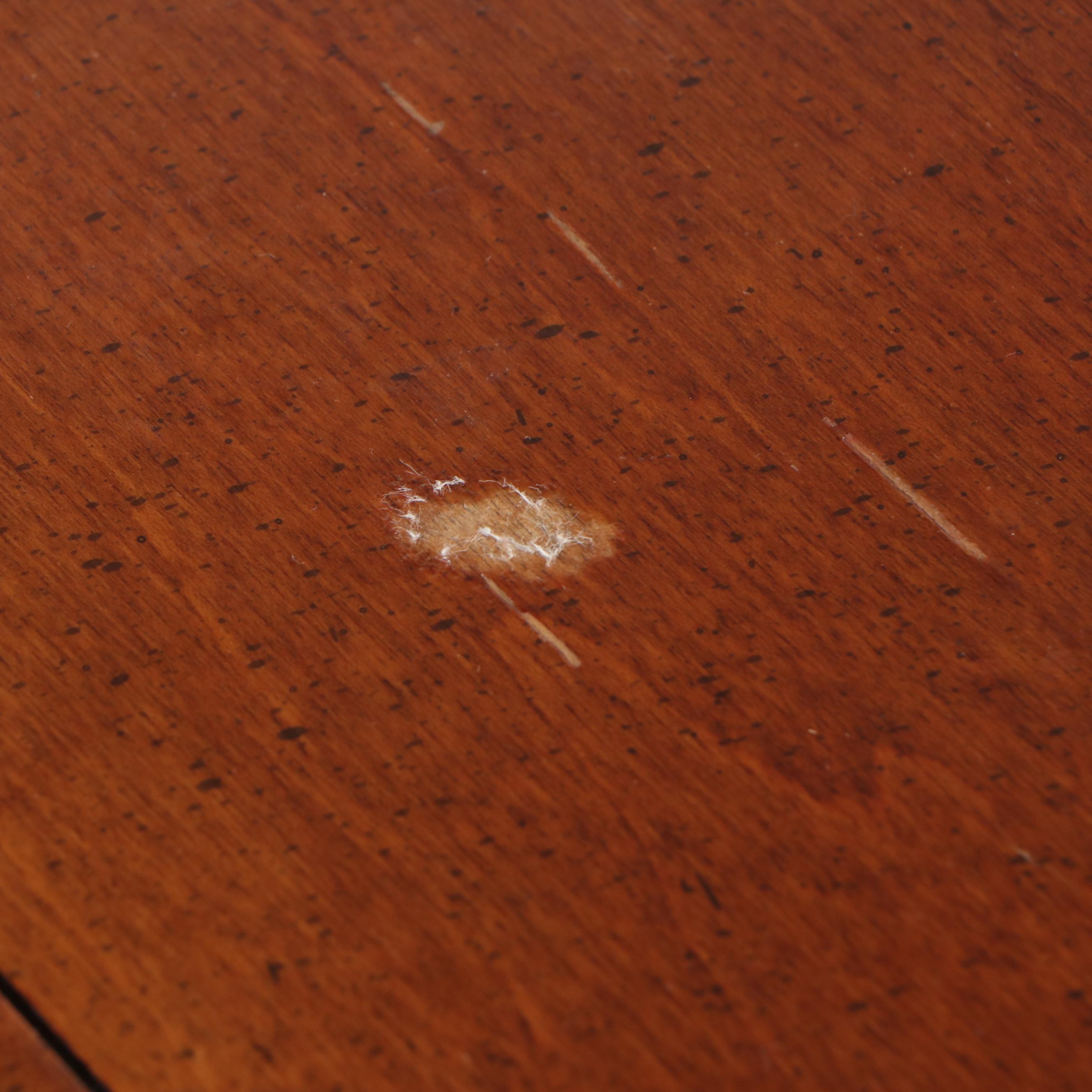 Bassett Mahogany Queen Size Bed Frame and Nightstand, Late 20th Century