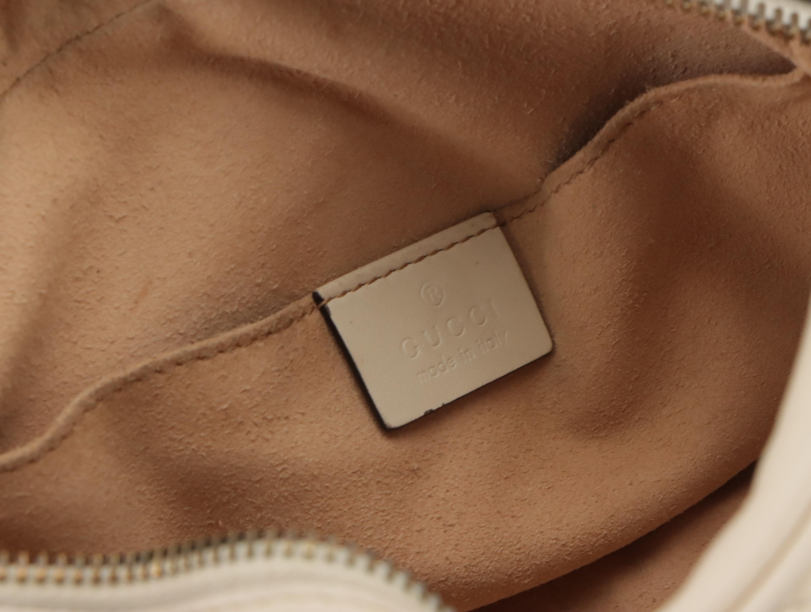 Gucci Trompe L'Oeil Print GG Marmont Chain Shoulder Bag in Matelassé Leather