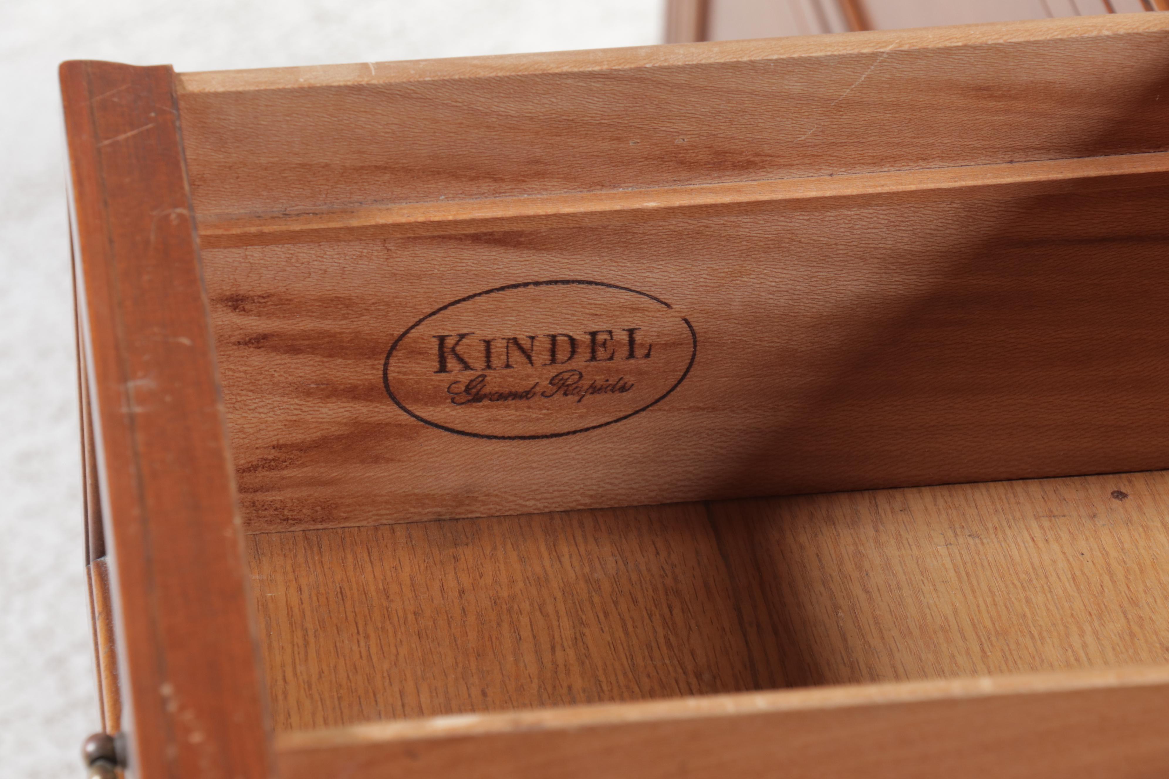 Kindel Louis XVI Style Fruitwood Chest of Drawers, Mid to Late 20th Century