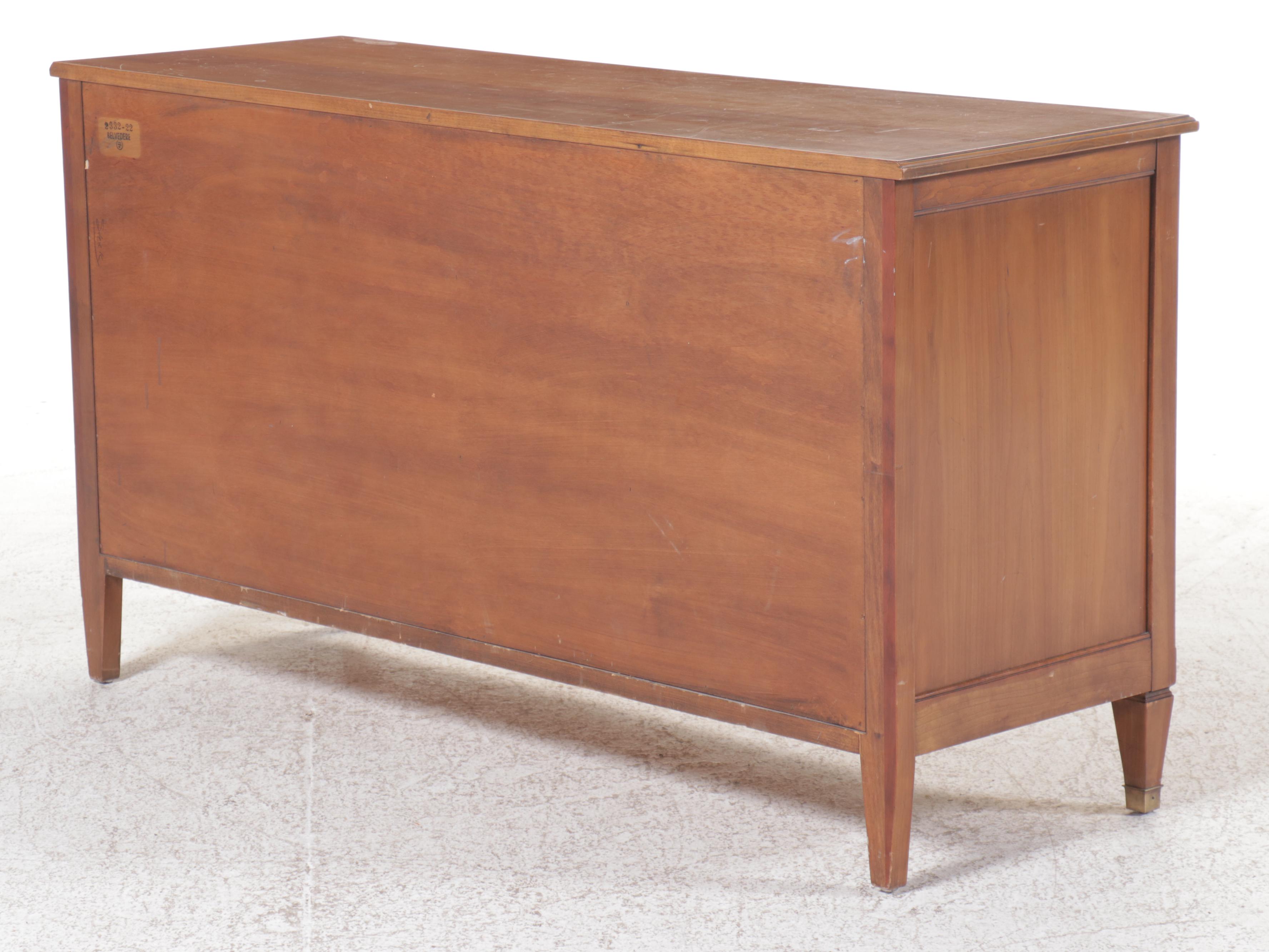 Kindel Louis XVI Style Fruitwood Chest of Drawers, Mid to Late 20th Century