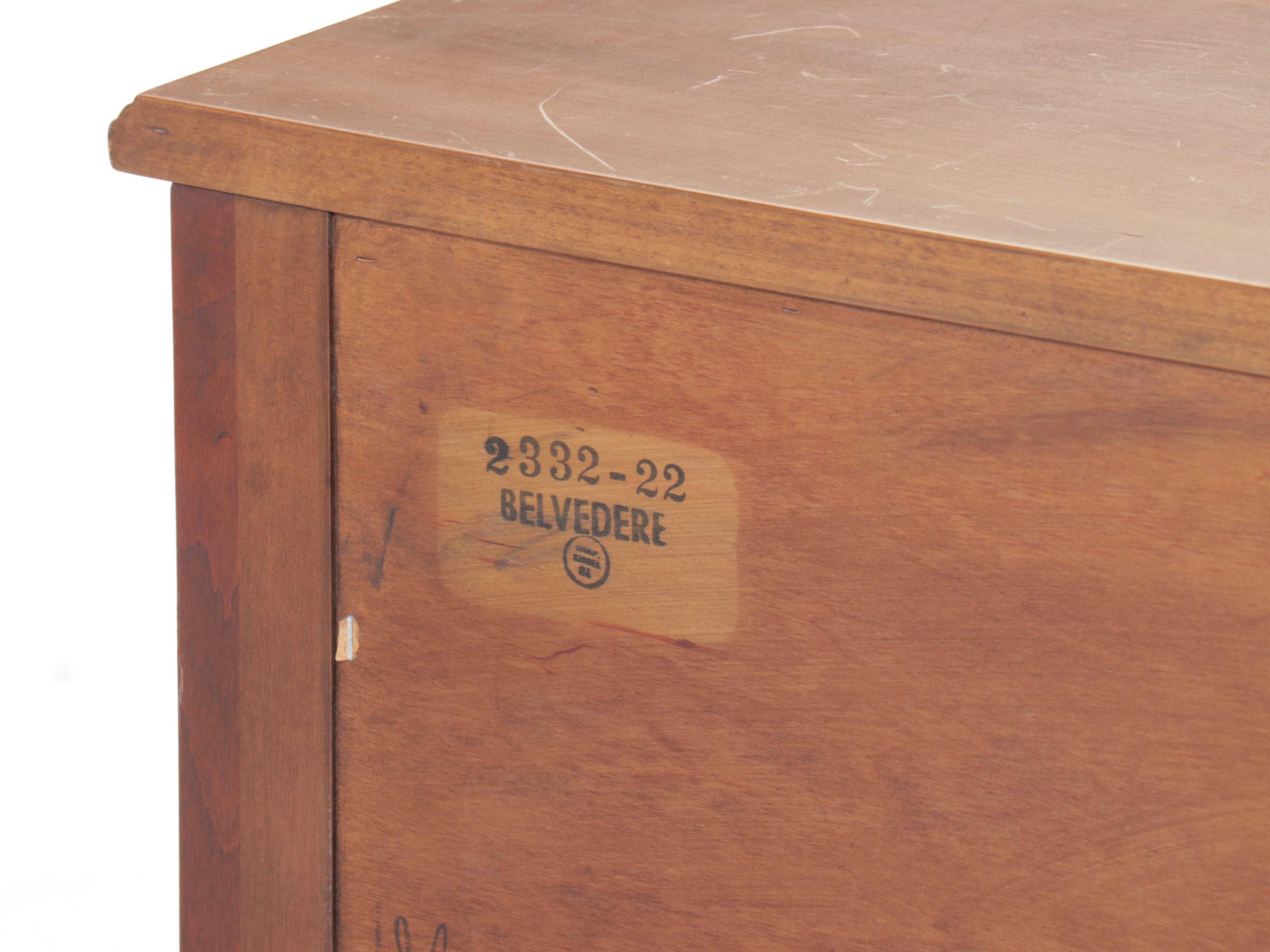 Kindel Louis XVI Style Fruitwood Chest of Drawers, Mid to Late 20th Century