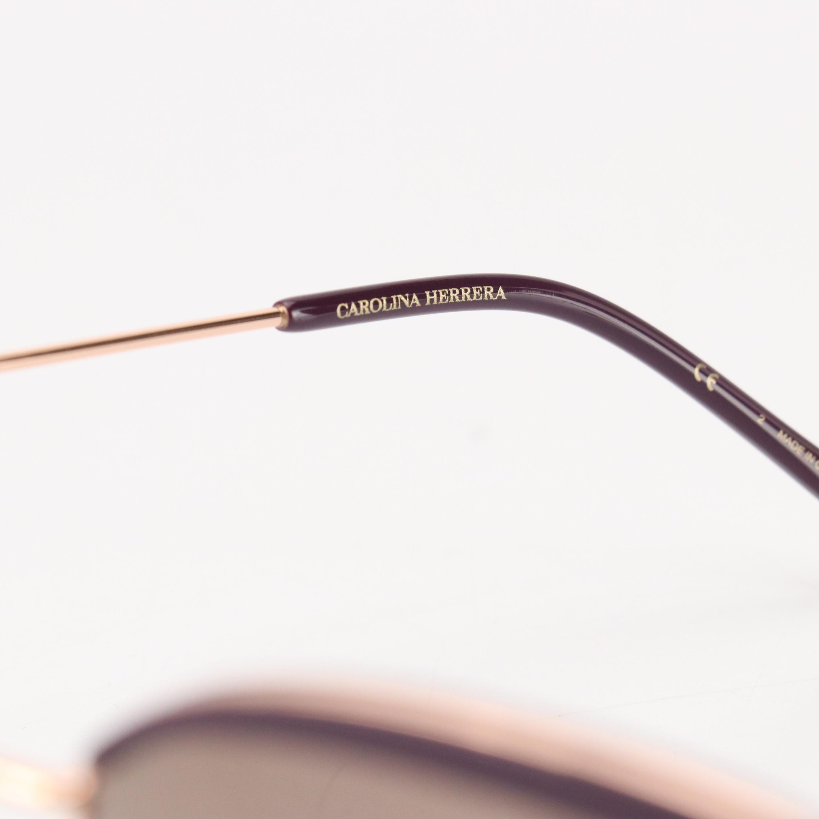 Carolina Herrera HER0112/S Violet and Metal Cat Eye Framed Sungalsses with Case