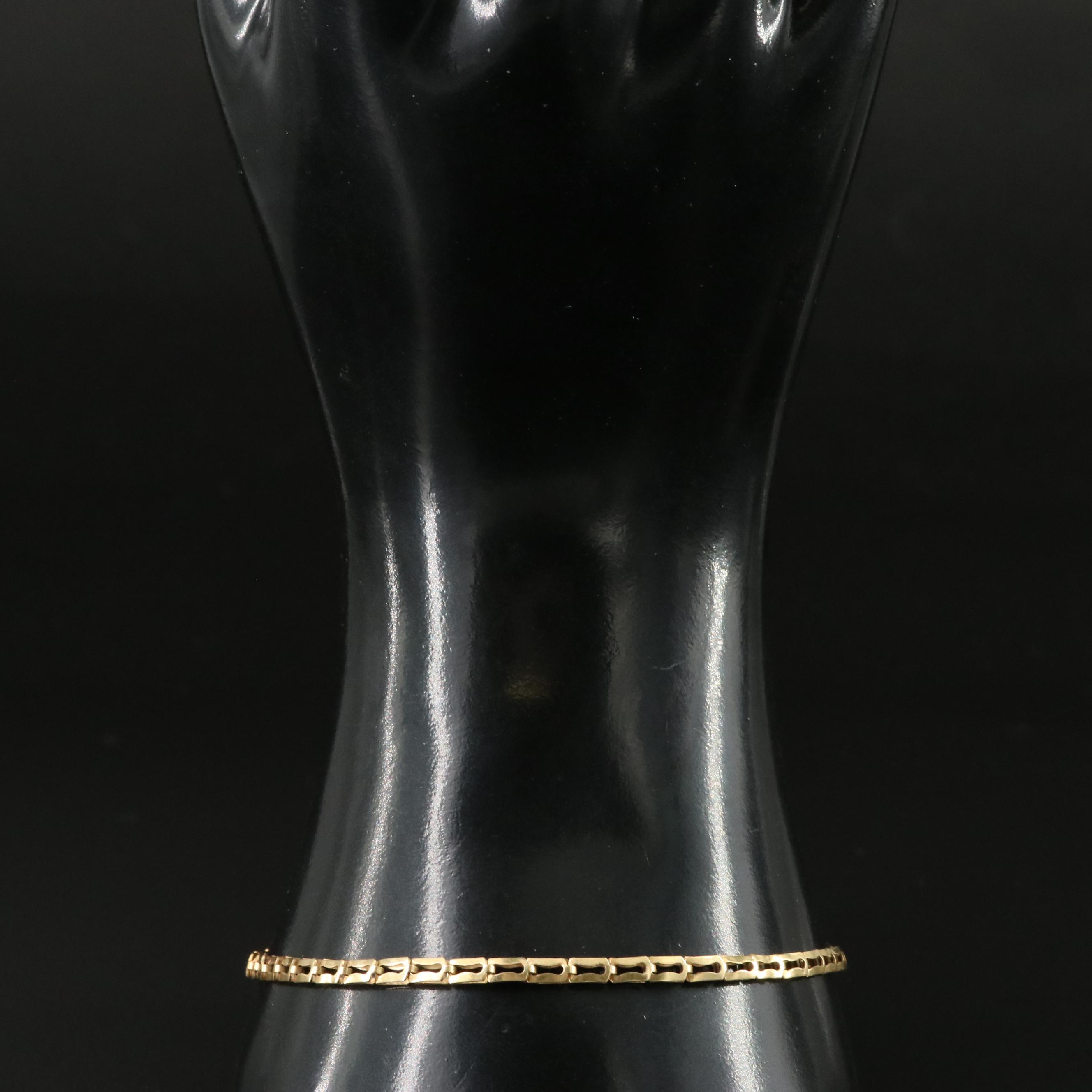 Italian 18K Fancy Link Bracelet