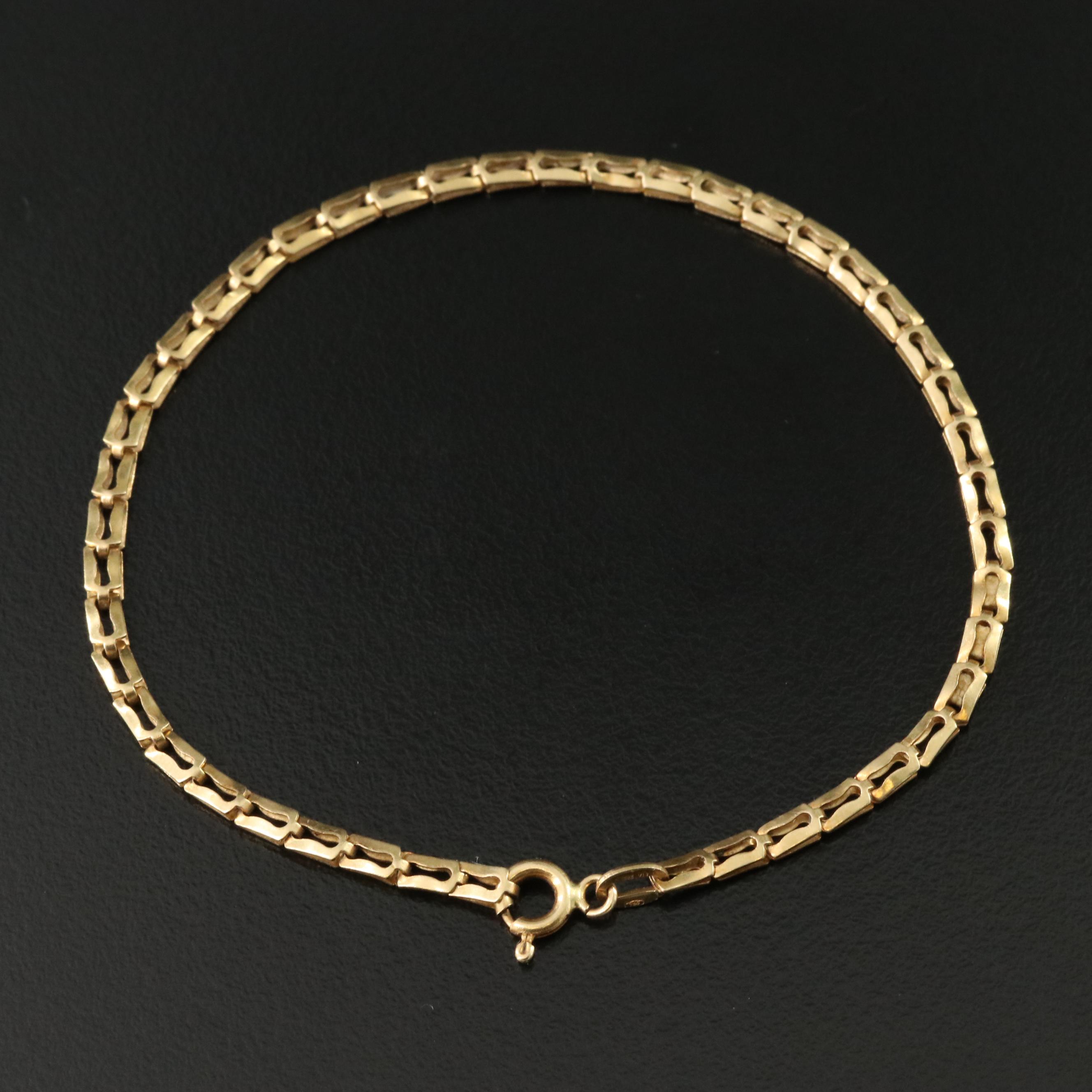 Italian 18K Fancy Link Bracelet