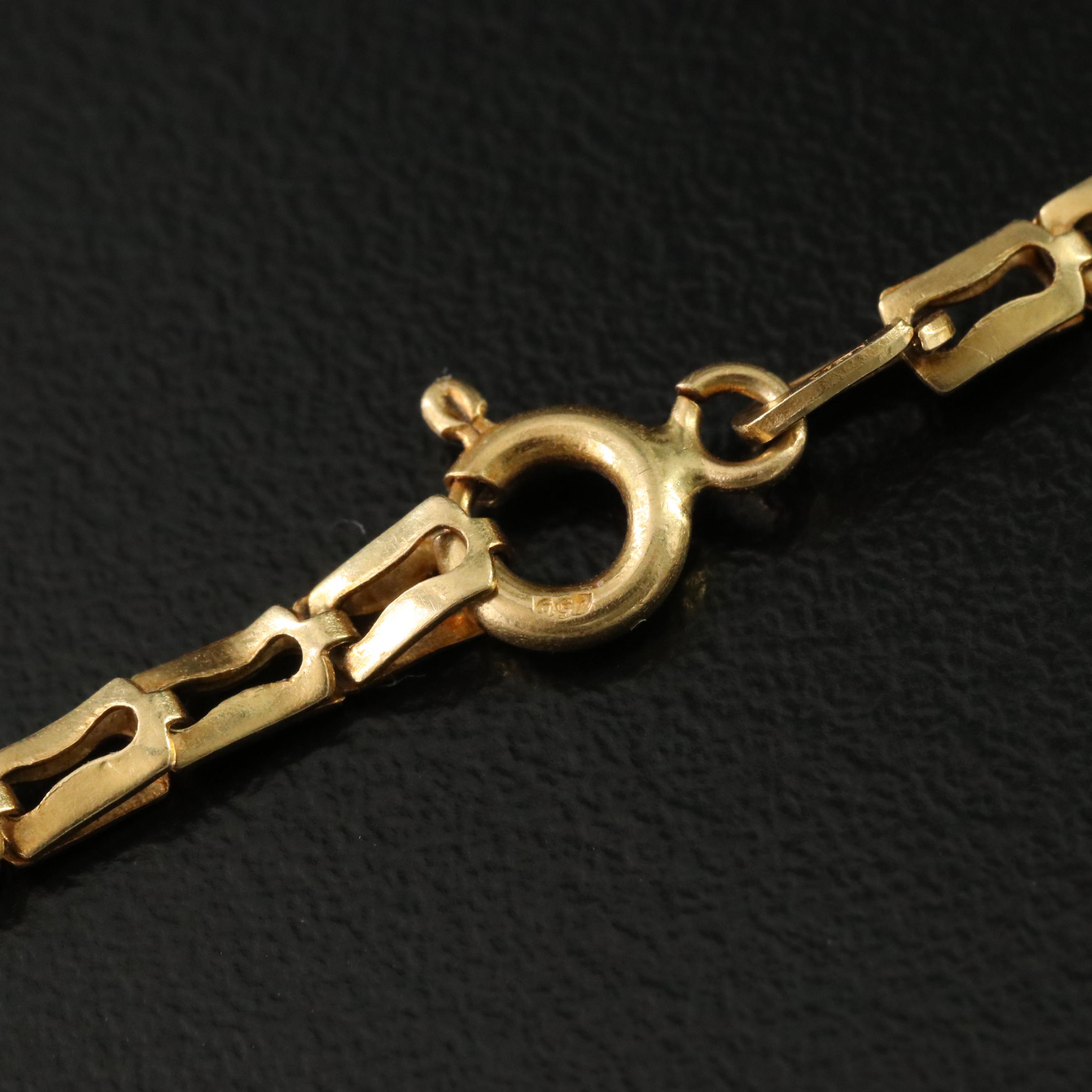 Italian 18K Fancy Link Bracelet