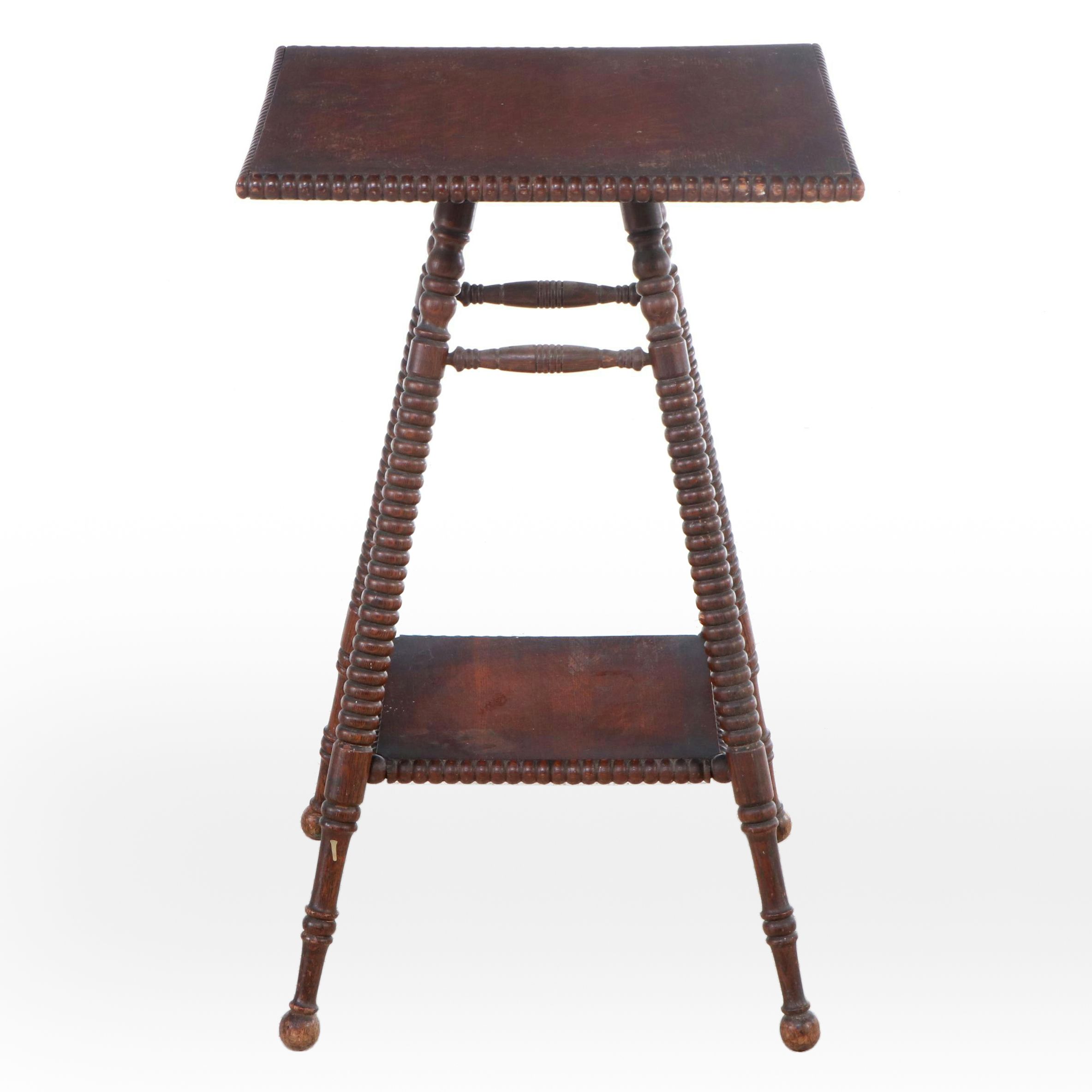 Late Victorian Turned-Leg Accent Table