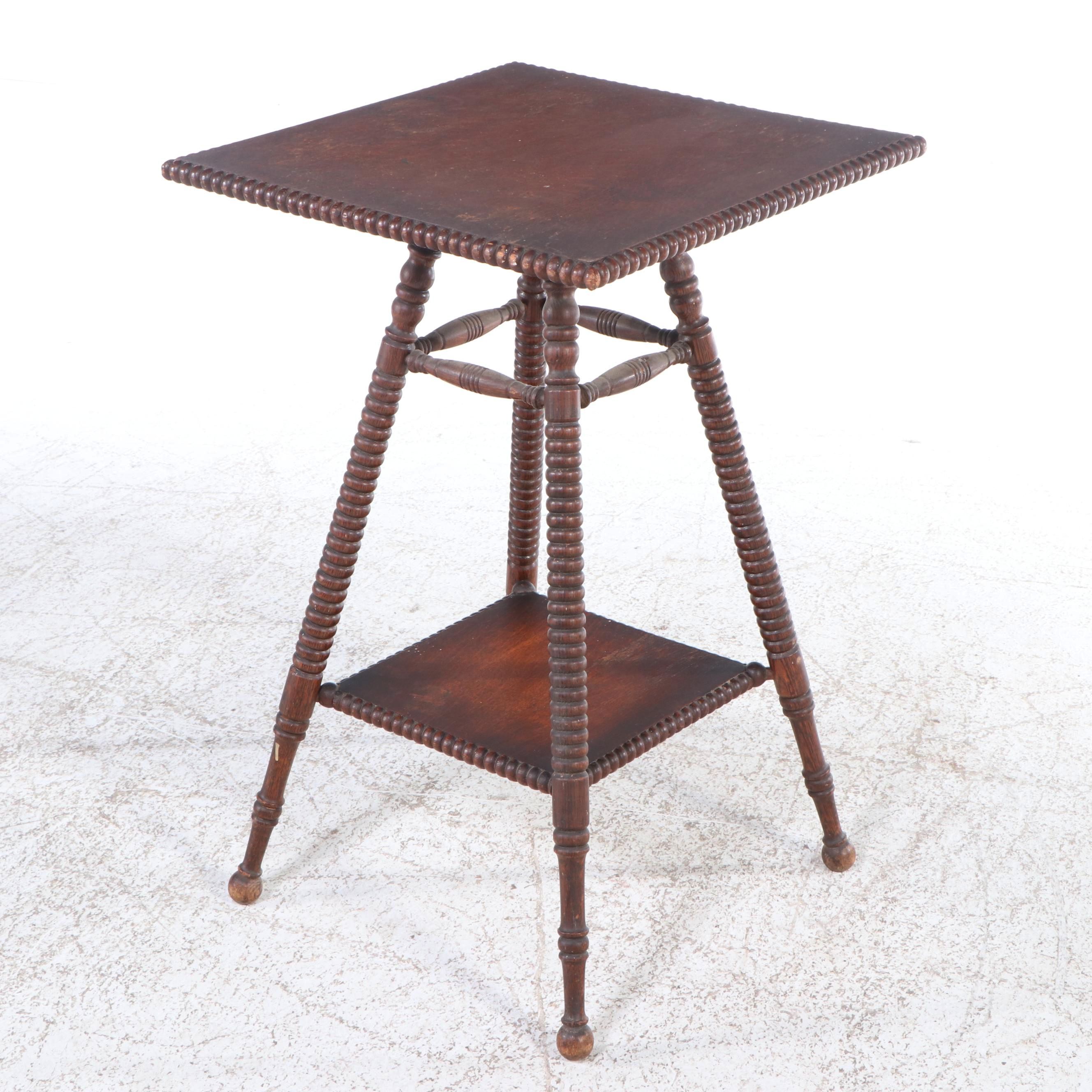 Late Victorian Turned-Leg Accent Table