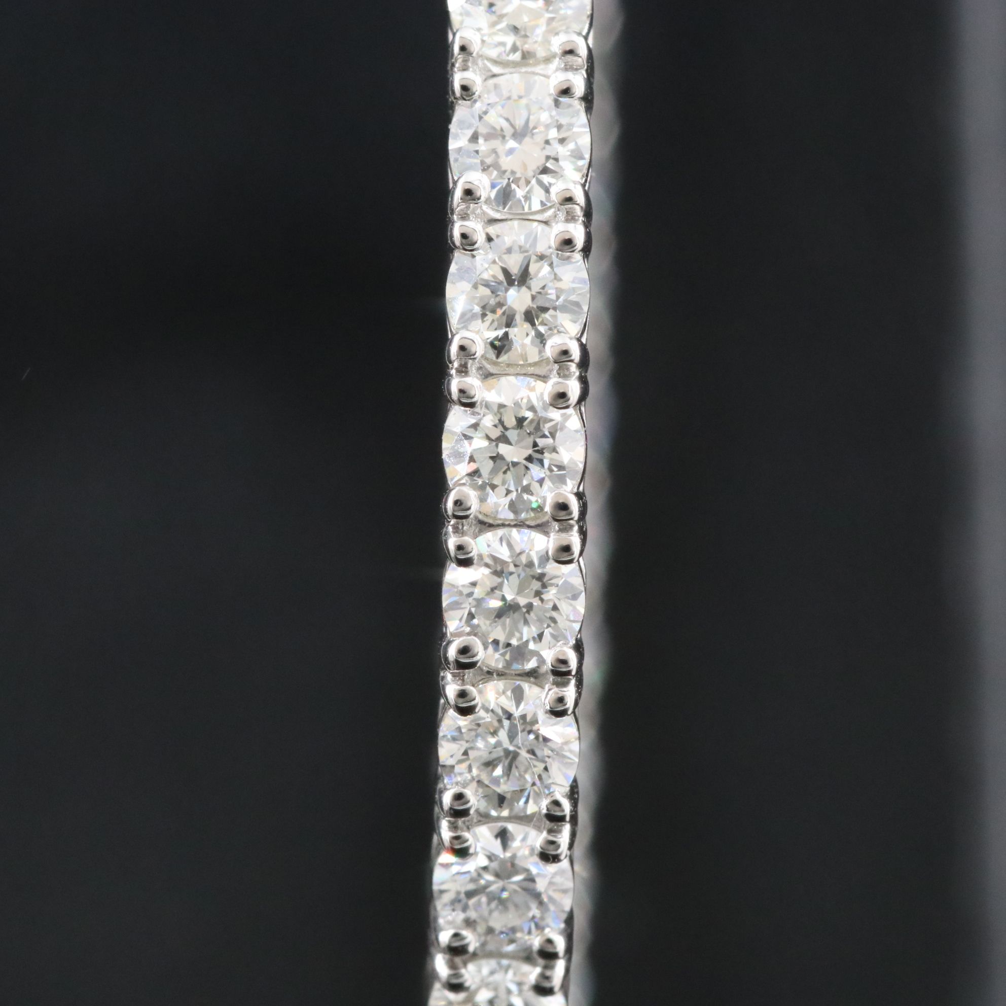 Platinum 5.91 CTW Diamond Inside Out Hoop Earrings