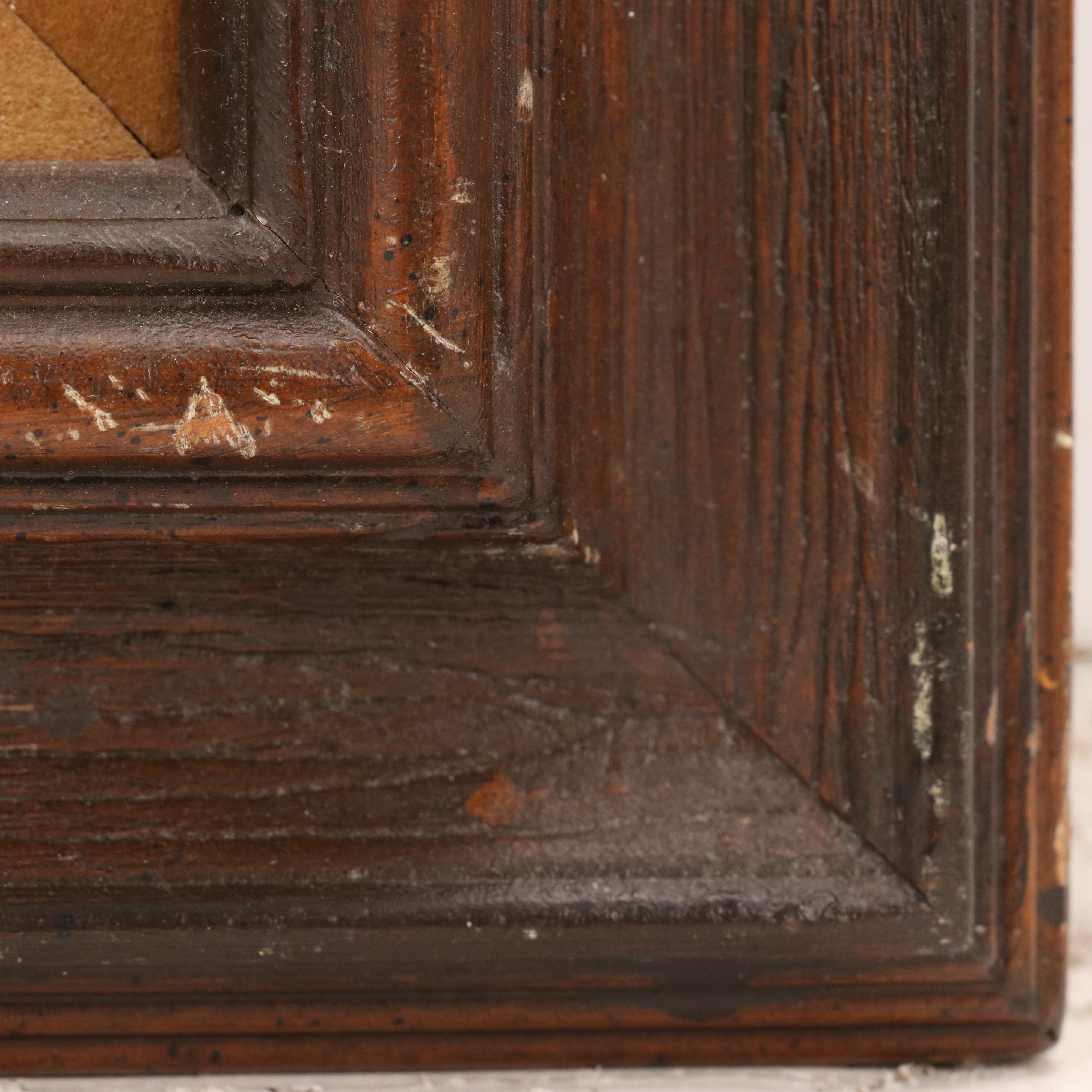 Francis L. Woodahl Tempera Portrait Painting "Yellow Shawl Crow"