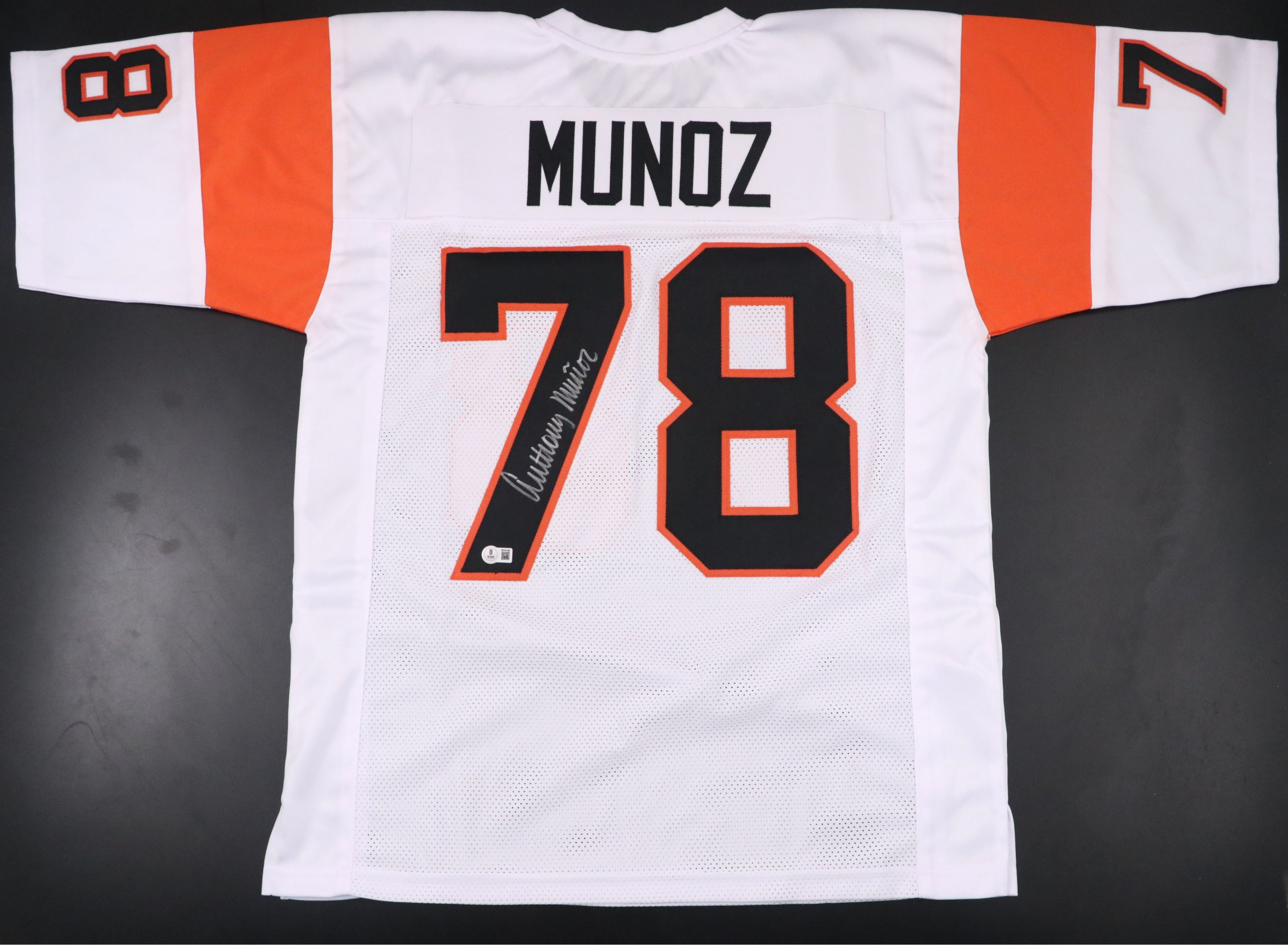 Anthony Muñoz Signed Cincinnati Bengals Football Jersey, Beckett