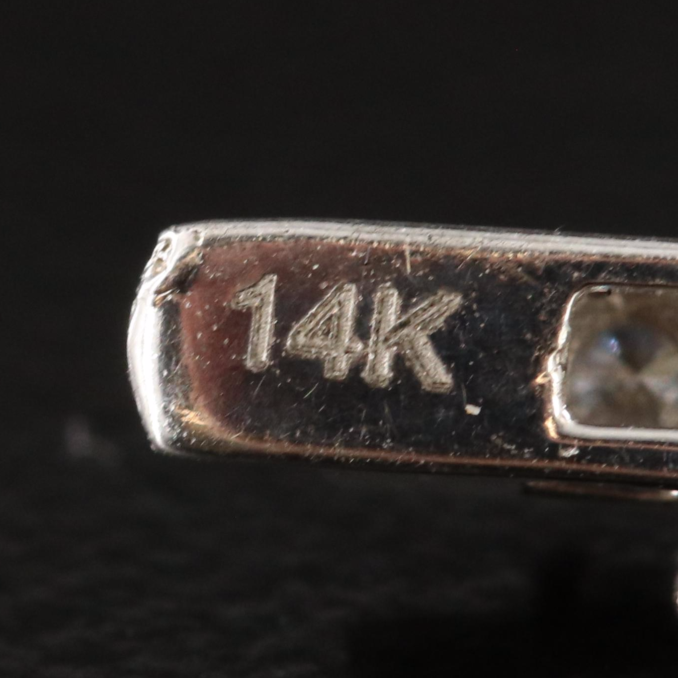 14K 5.67 CTW Lab Grown Diamond Quatrefoil Station Necklace