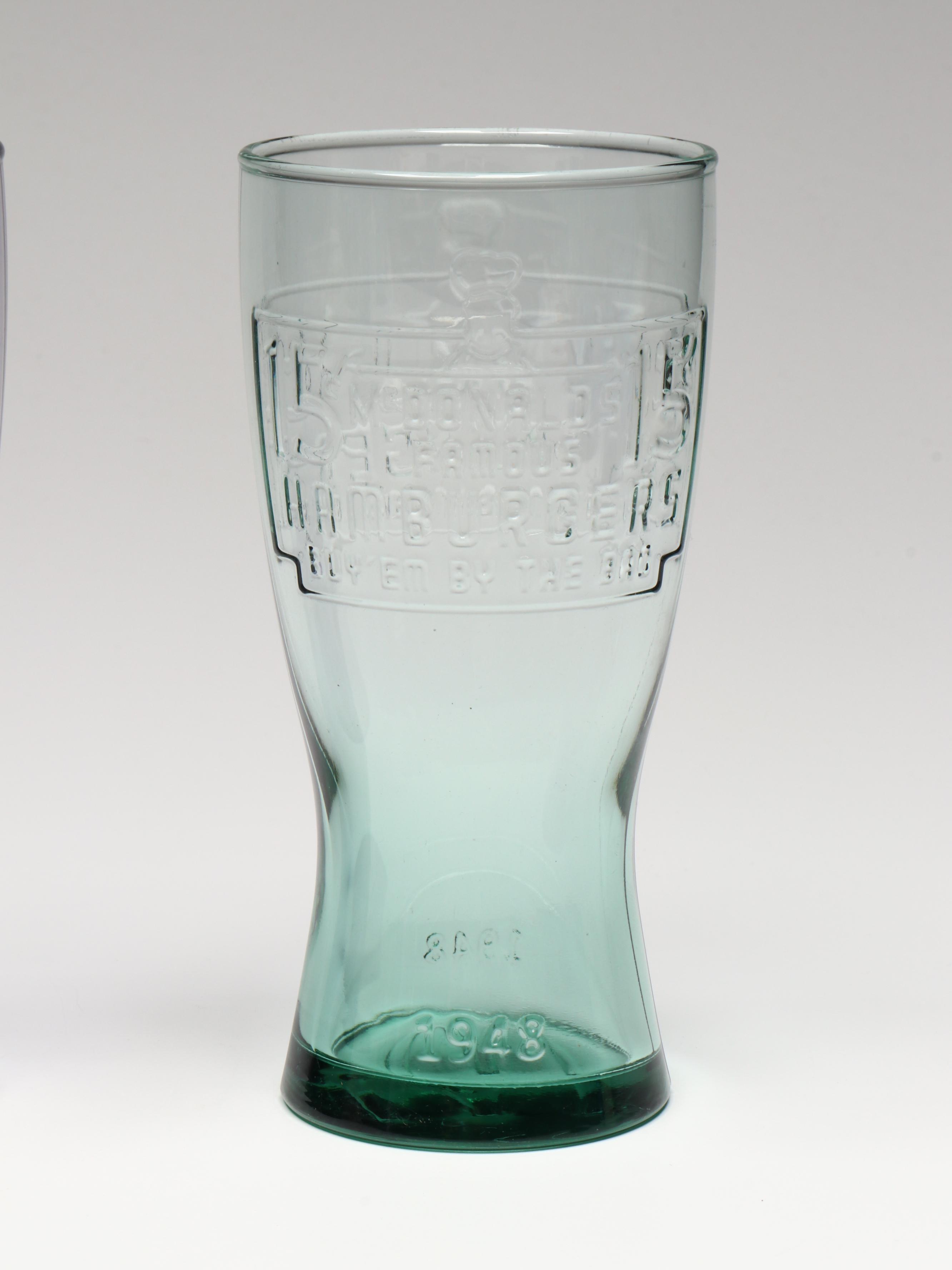 Libbey Coca-Cola and McDonald's Collectible Vintage Style Colored Glasses