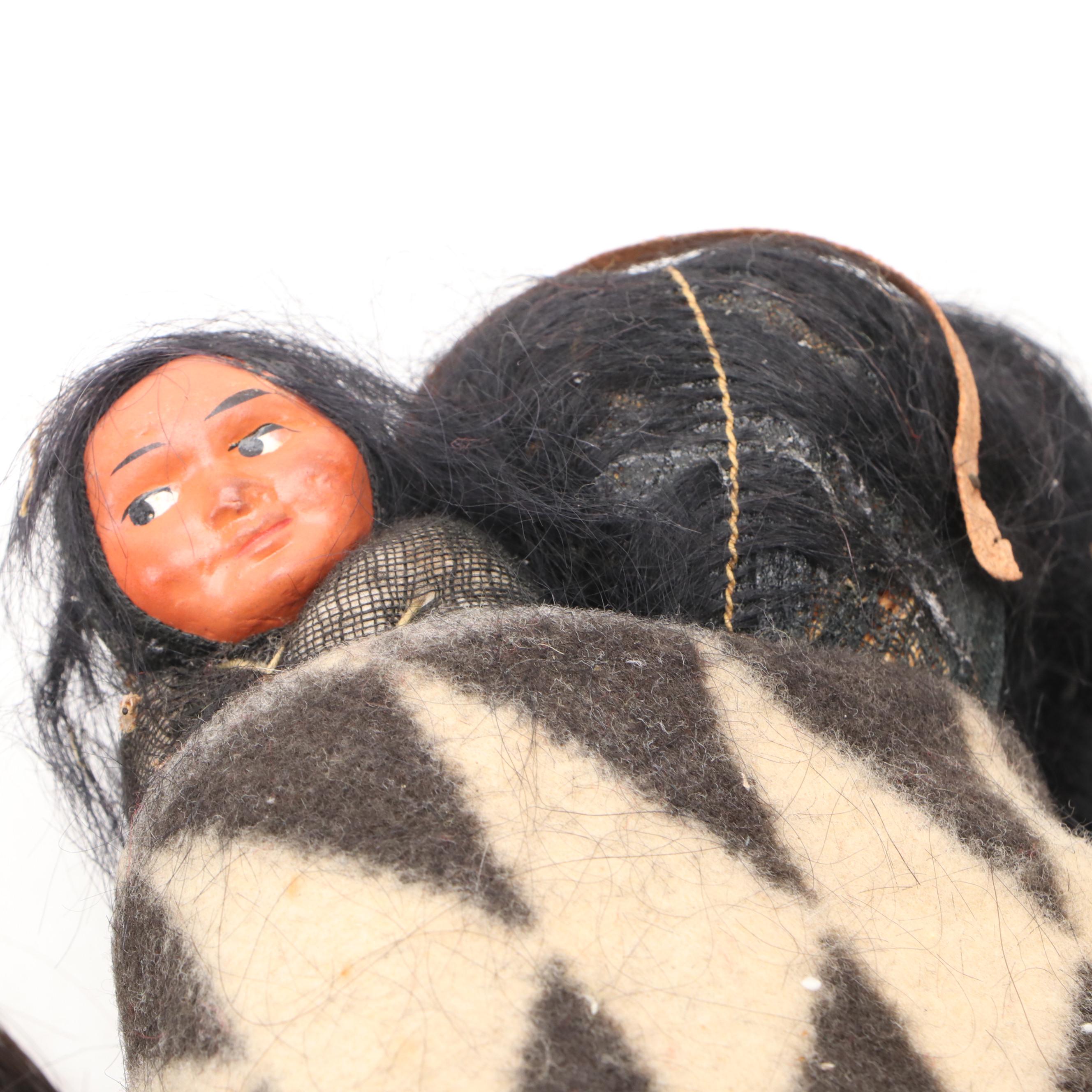 Skookum Southwest Native American Style Dolls with Handmade Seminole Doll