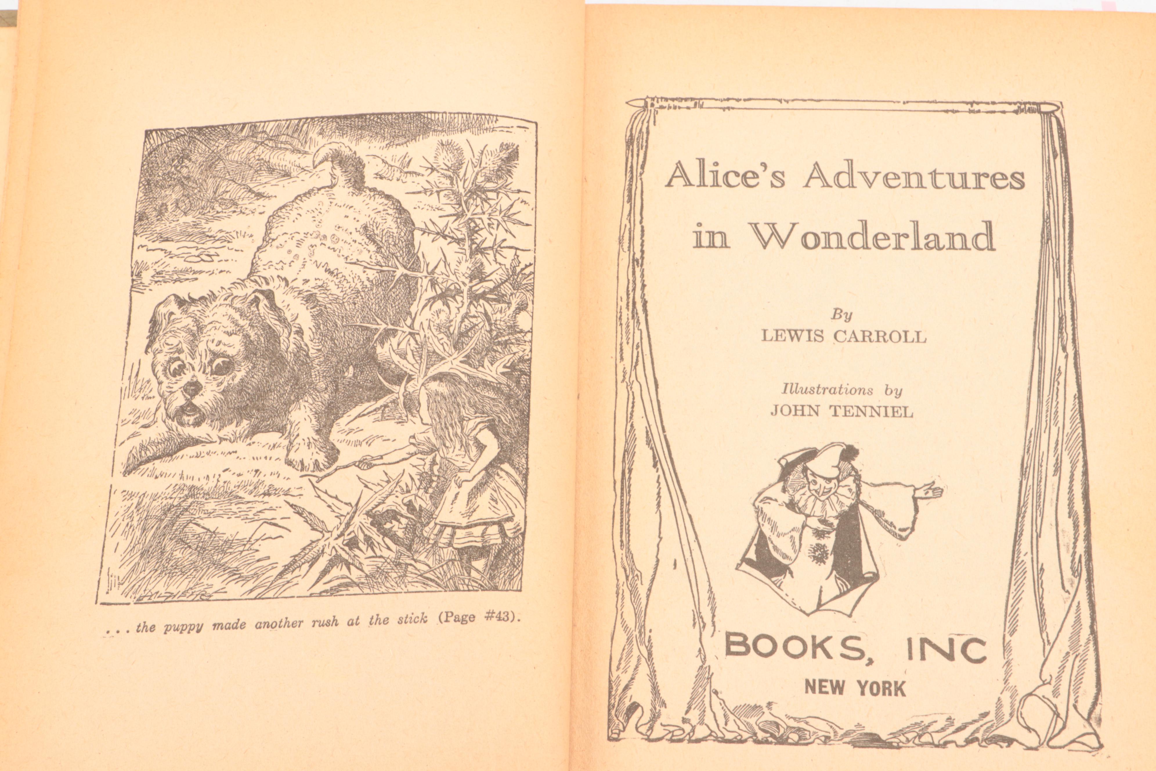 Illustrated "Alice in Wonderland" and "Through the Looking-Glass" By Carroll