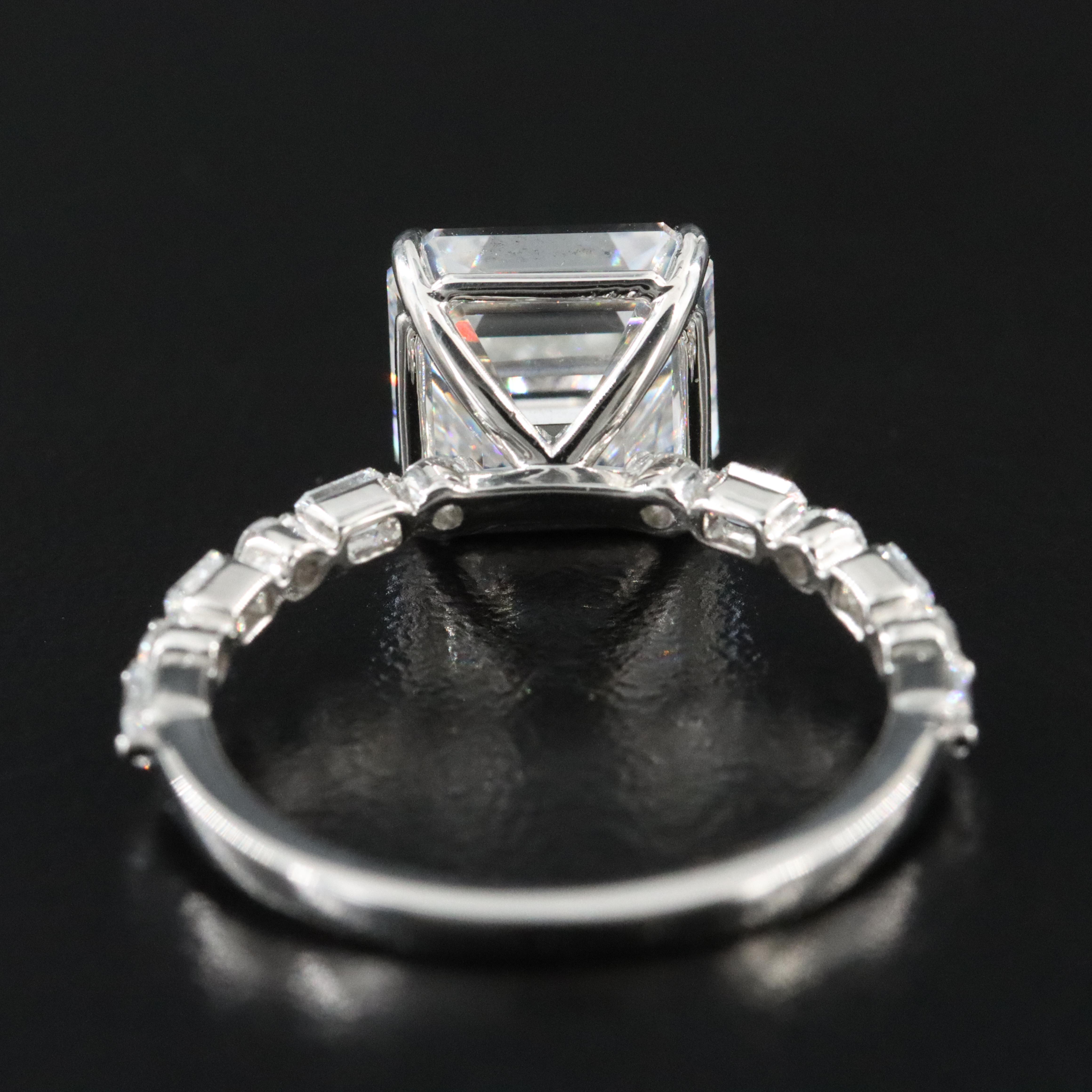 14K 4.21 CTW Lab Grown Diamond Ring with IGI Report