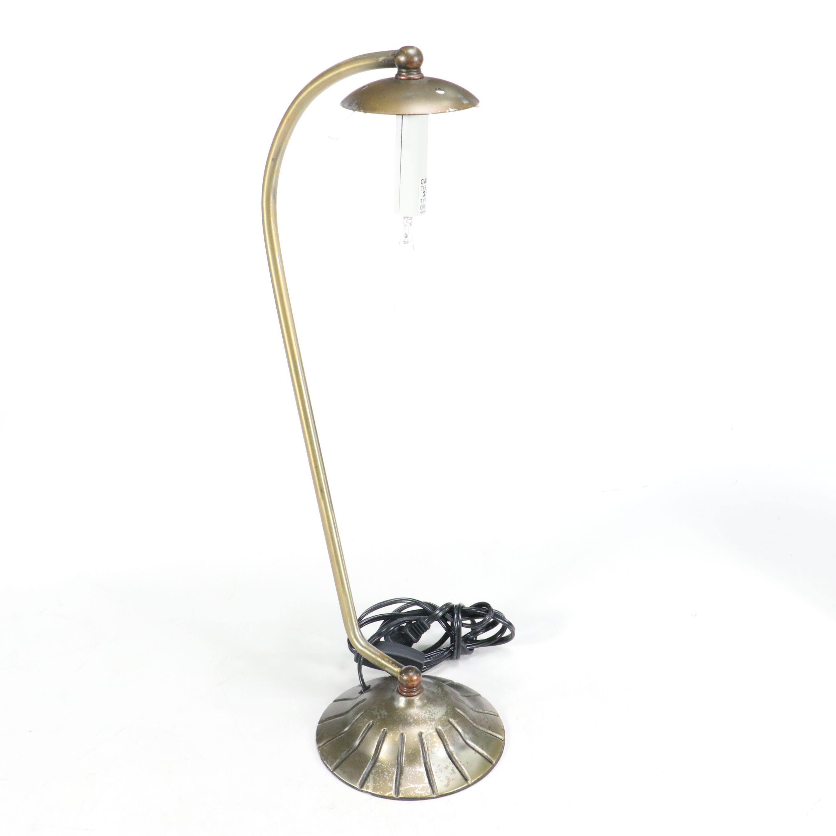 Painted Glass Hot Air Balloon Accent Lamp with Art Nouveau Style Desk Lamp