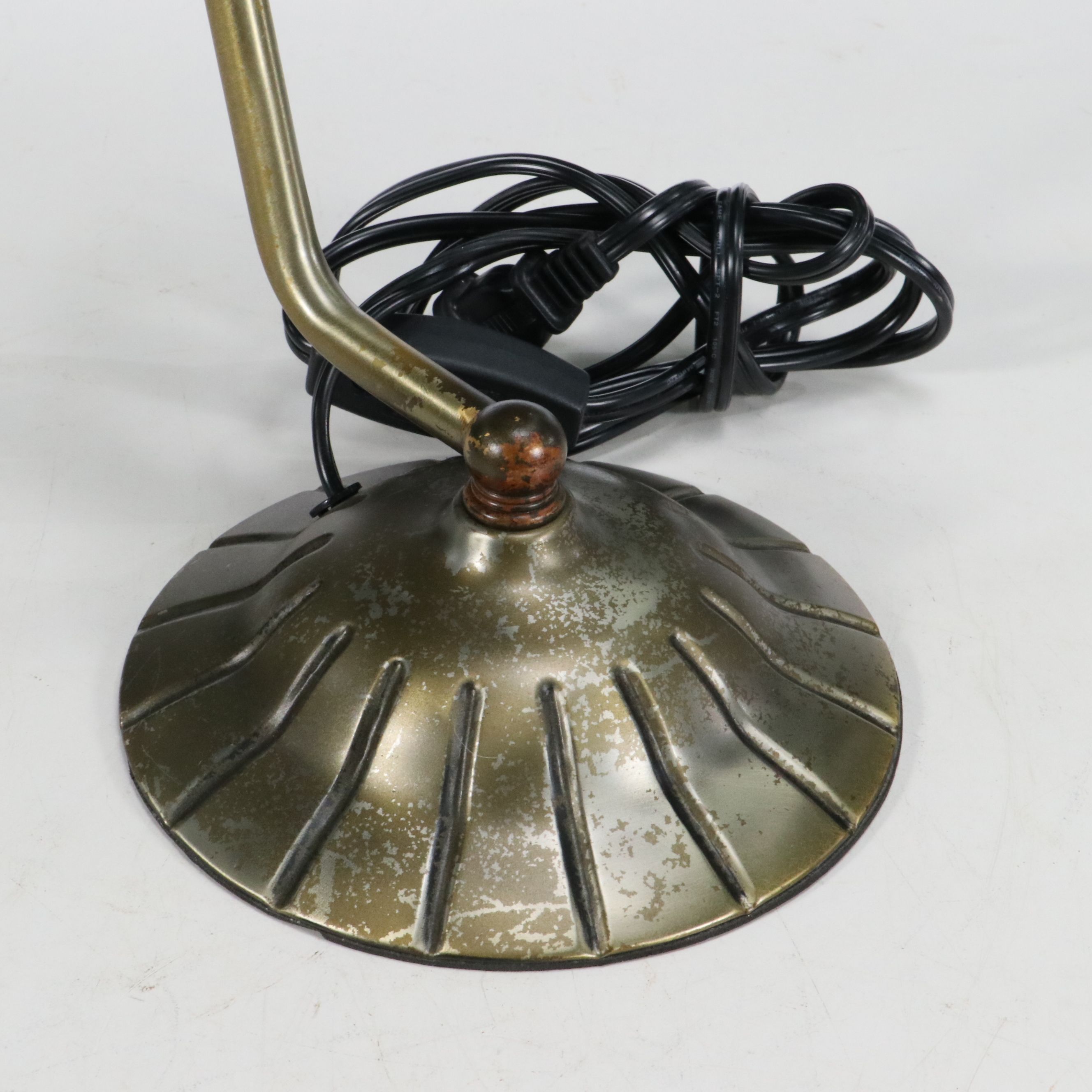 Painted Glass Hot Air Balloon Accent Lamp with Art Nouveau Style Desk Lamp