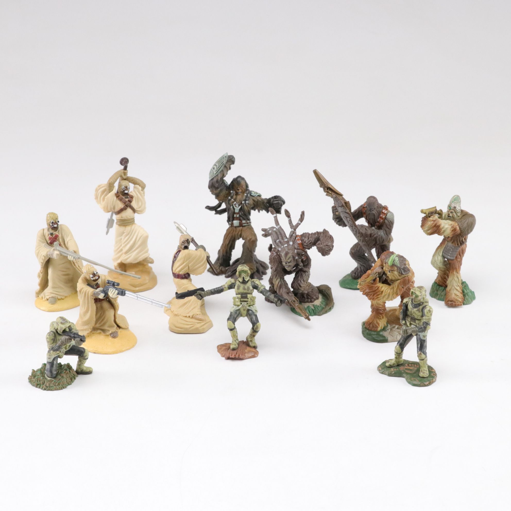 Star Wars Battle Pack Unleashed Wookie & Tusken Raider Figurines