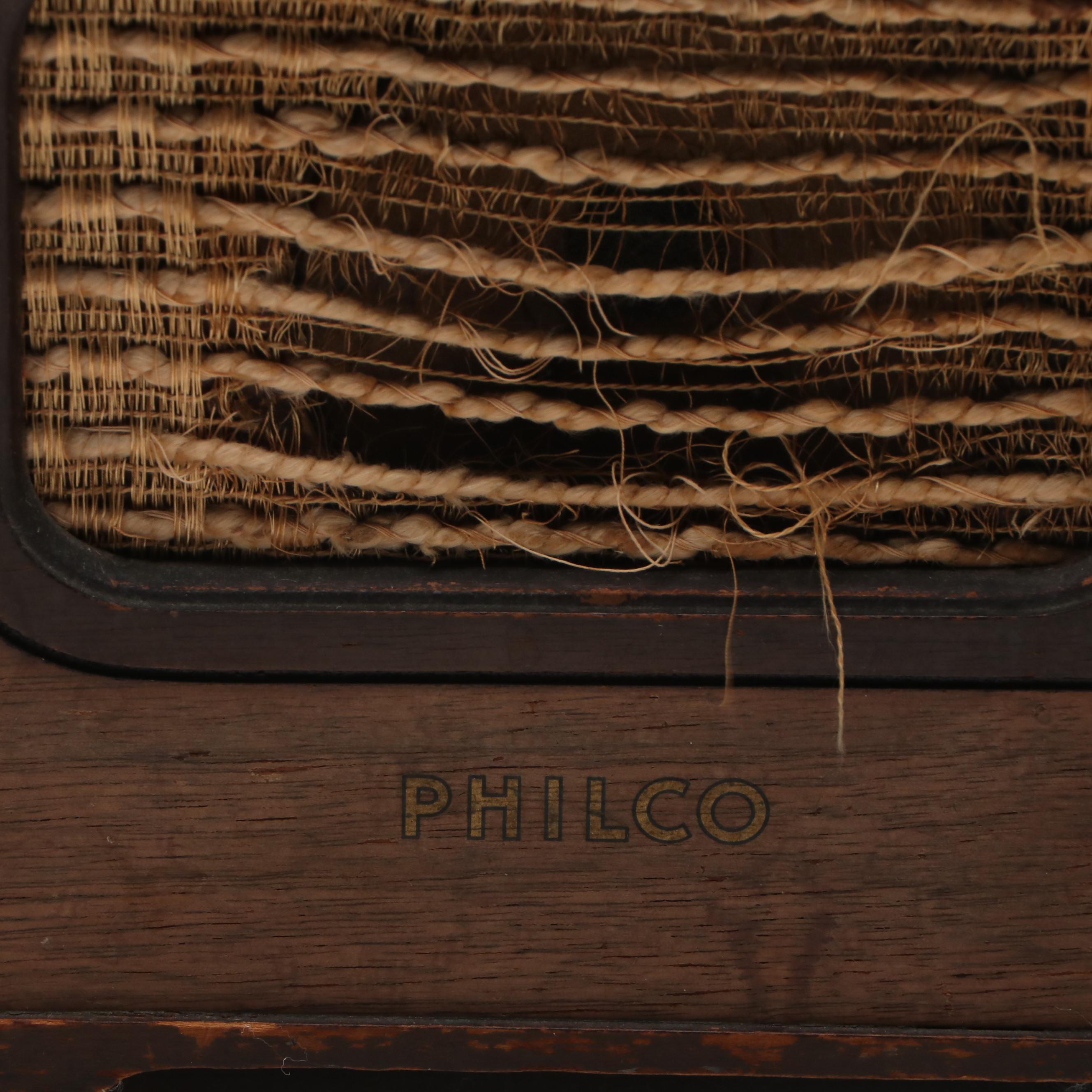 Philco Police Radio with Emerson Pocket Radio and Westclox Alarm Clock