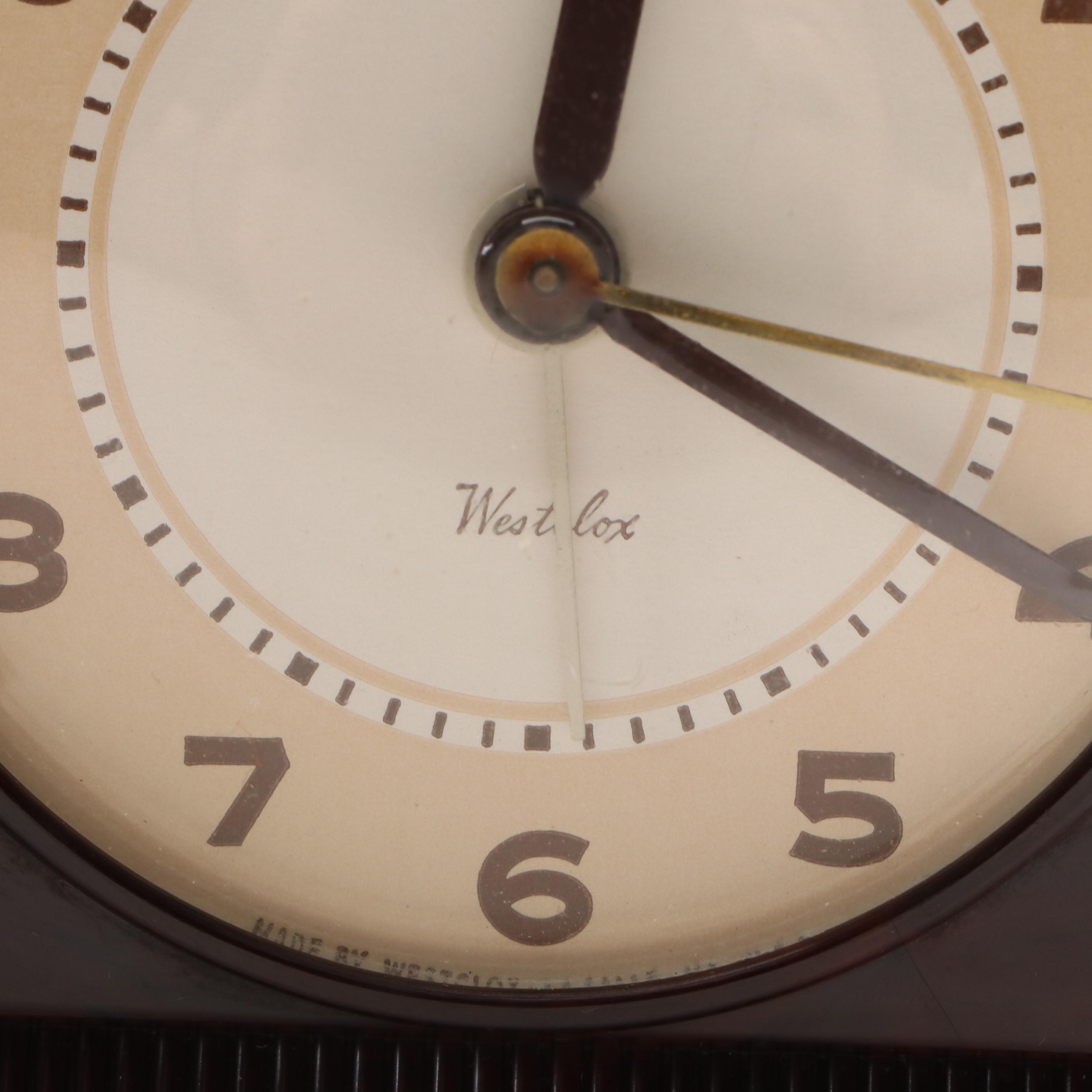 Philco Police Radio with Emerson Pocket Radio and Westclox Alarm Clock