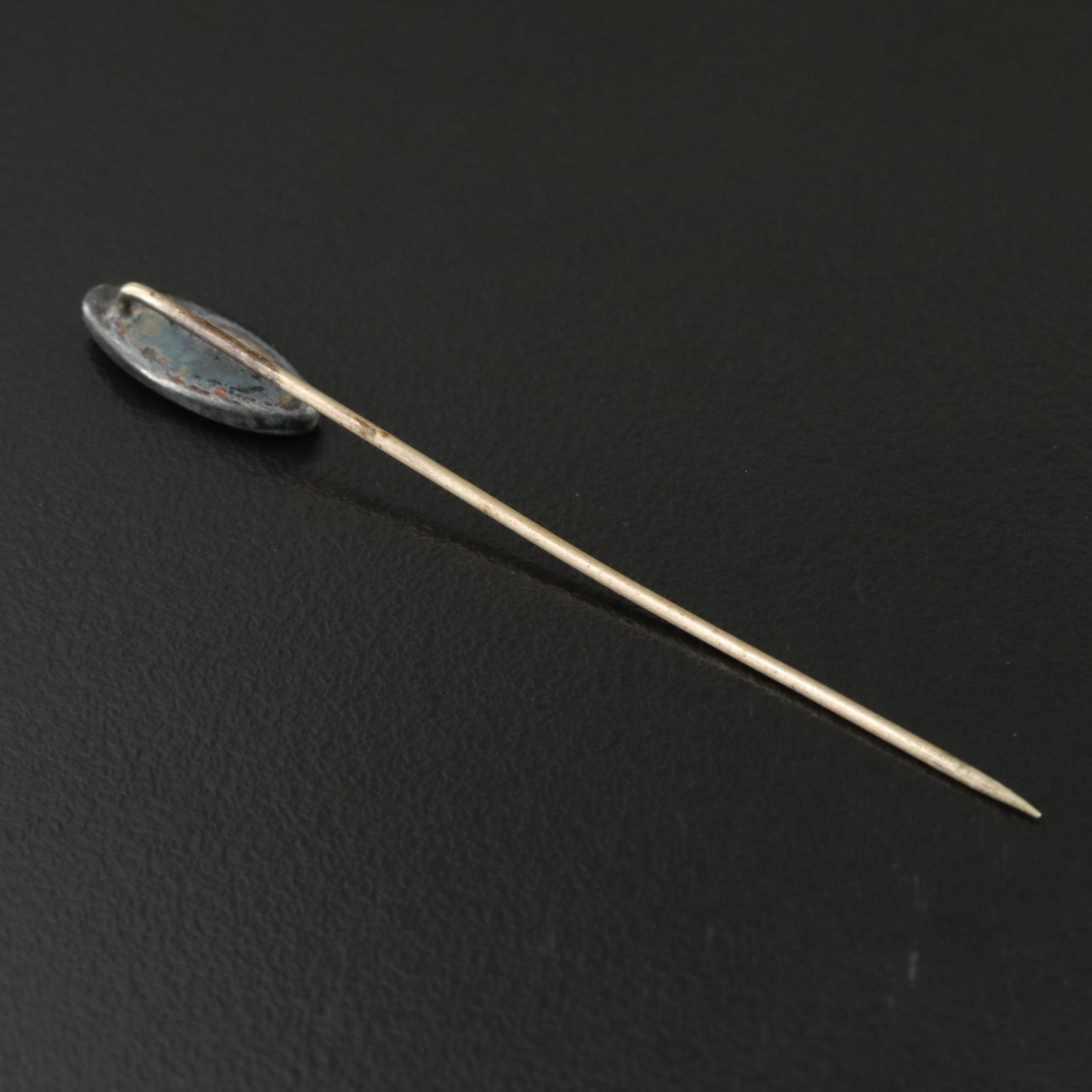 Antique Sterling Abalone Stickpin