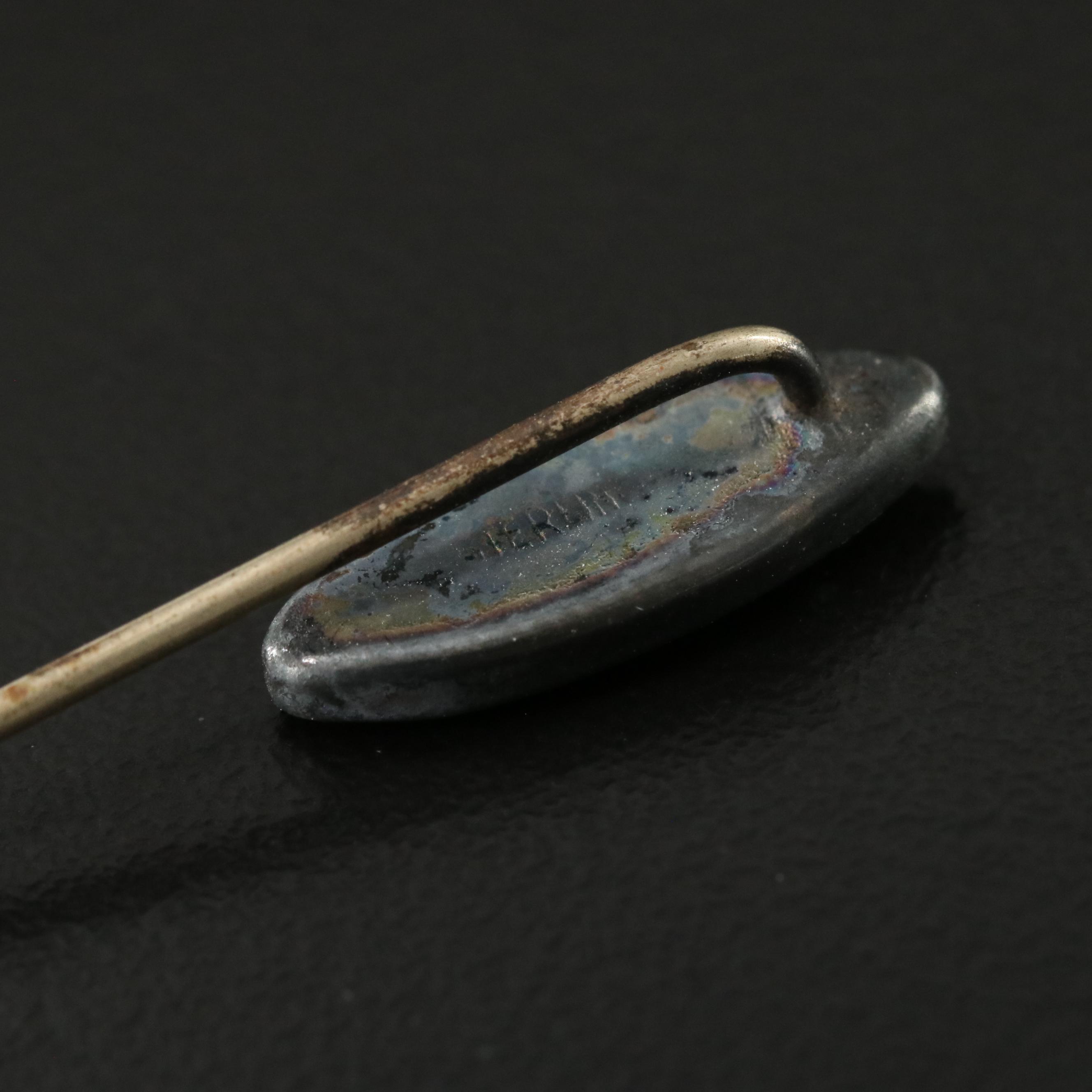 Antique Sterling Abalone Stickpin