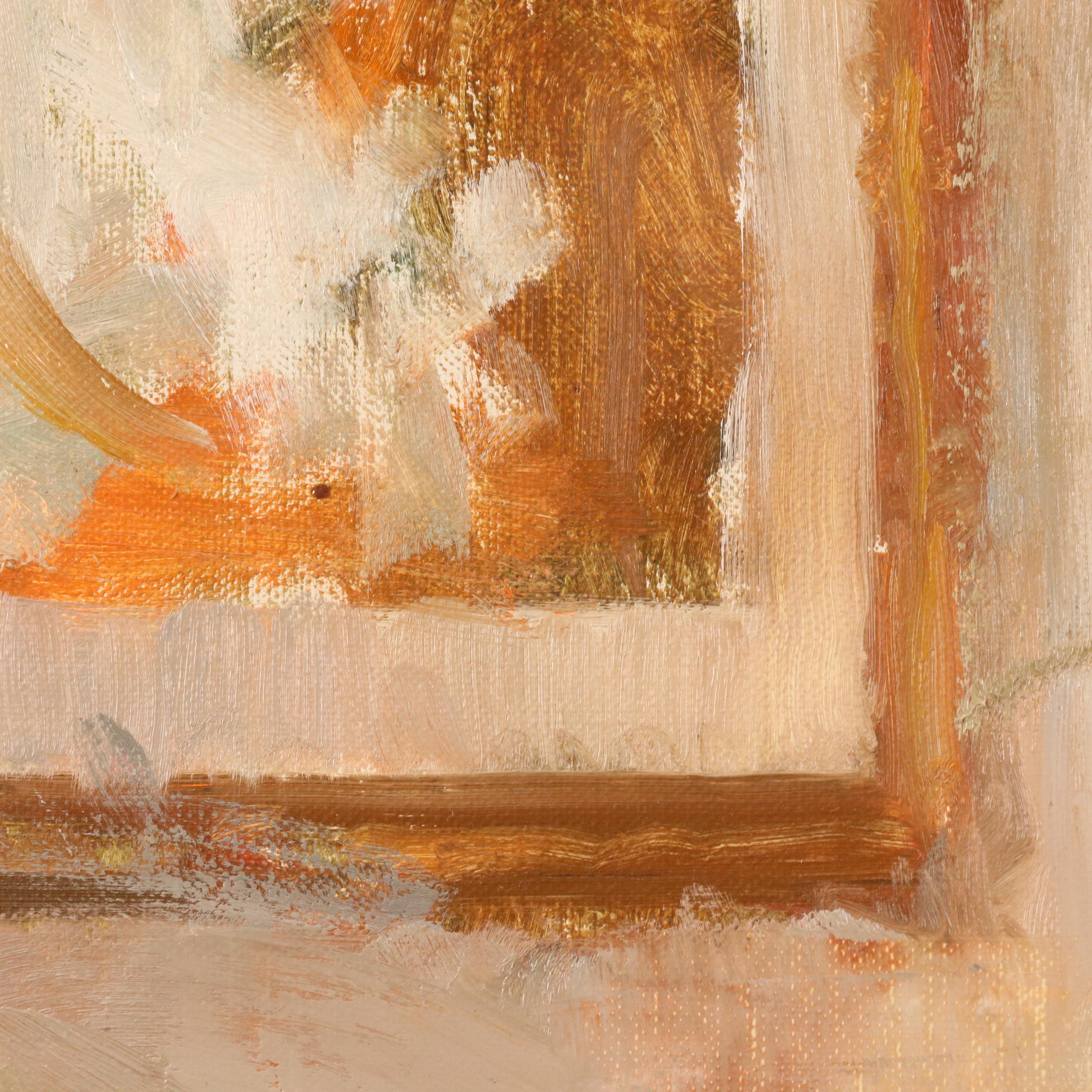 Louis Escobedo Oil Figure Painting "Copper," Circa 2000