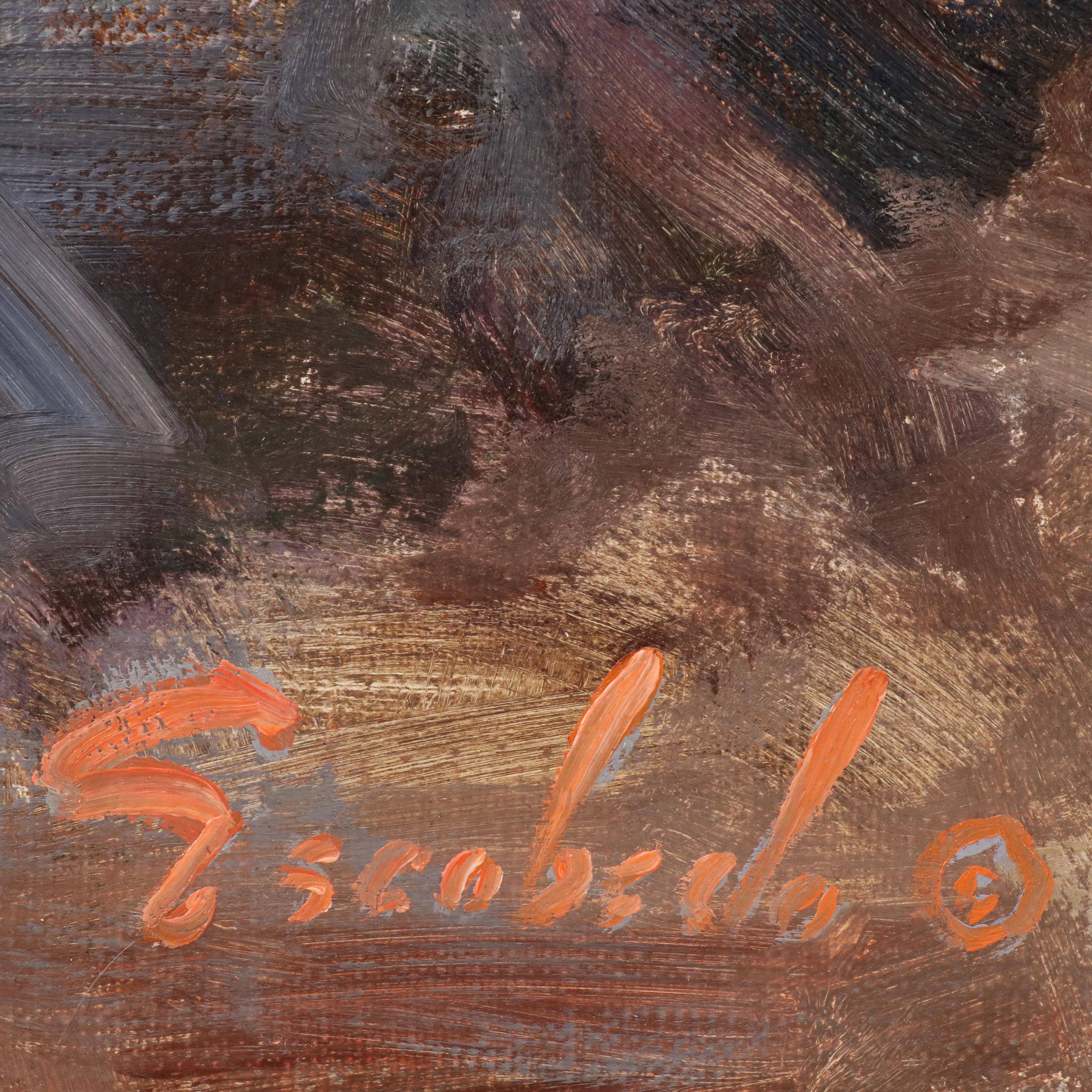 Louis Escobedo Oil Figure Painting "Copper," Circa 2000