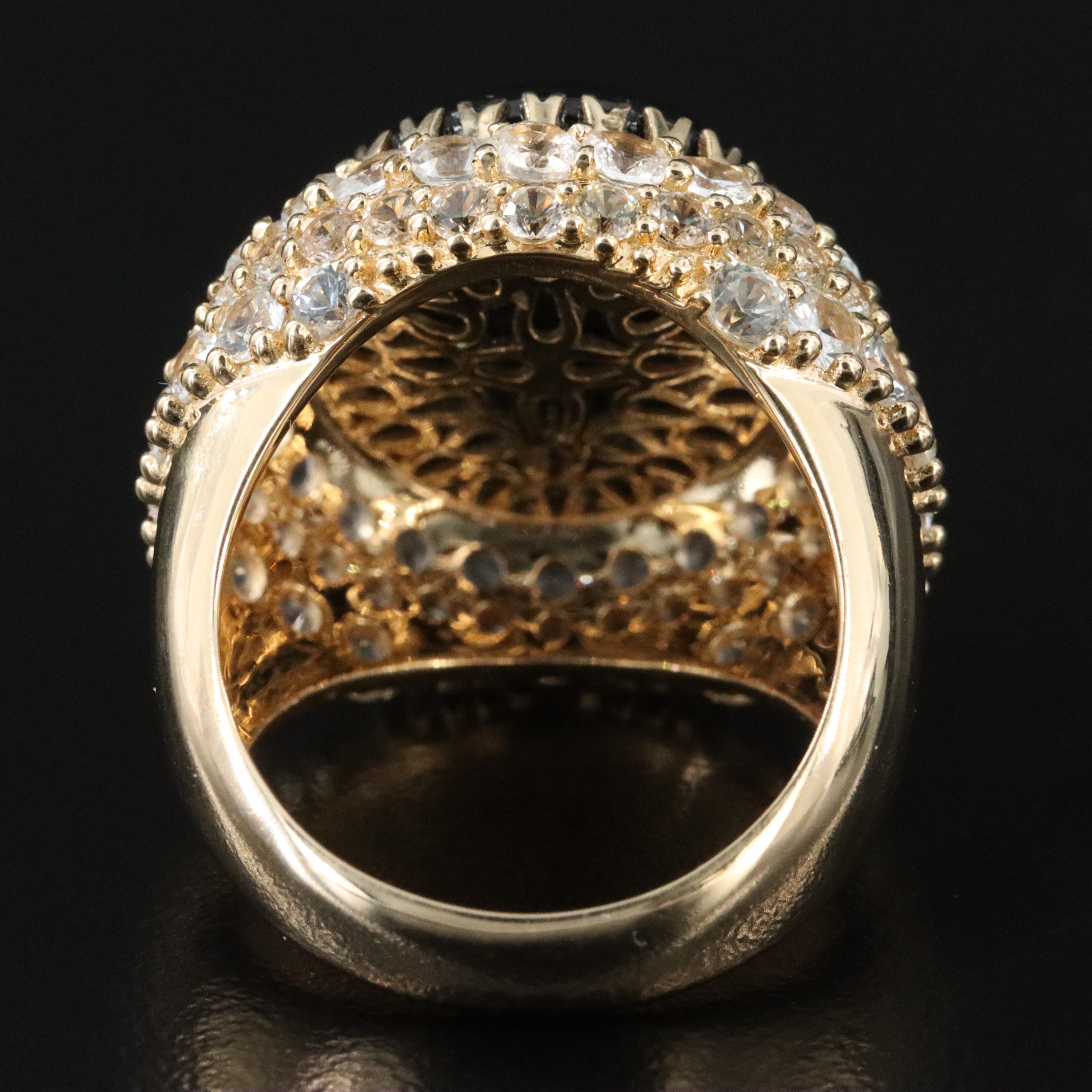 14K 19.76 CT Sapphire and White Sapphire Ring with IGI Jewelry Report