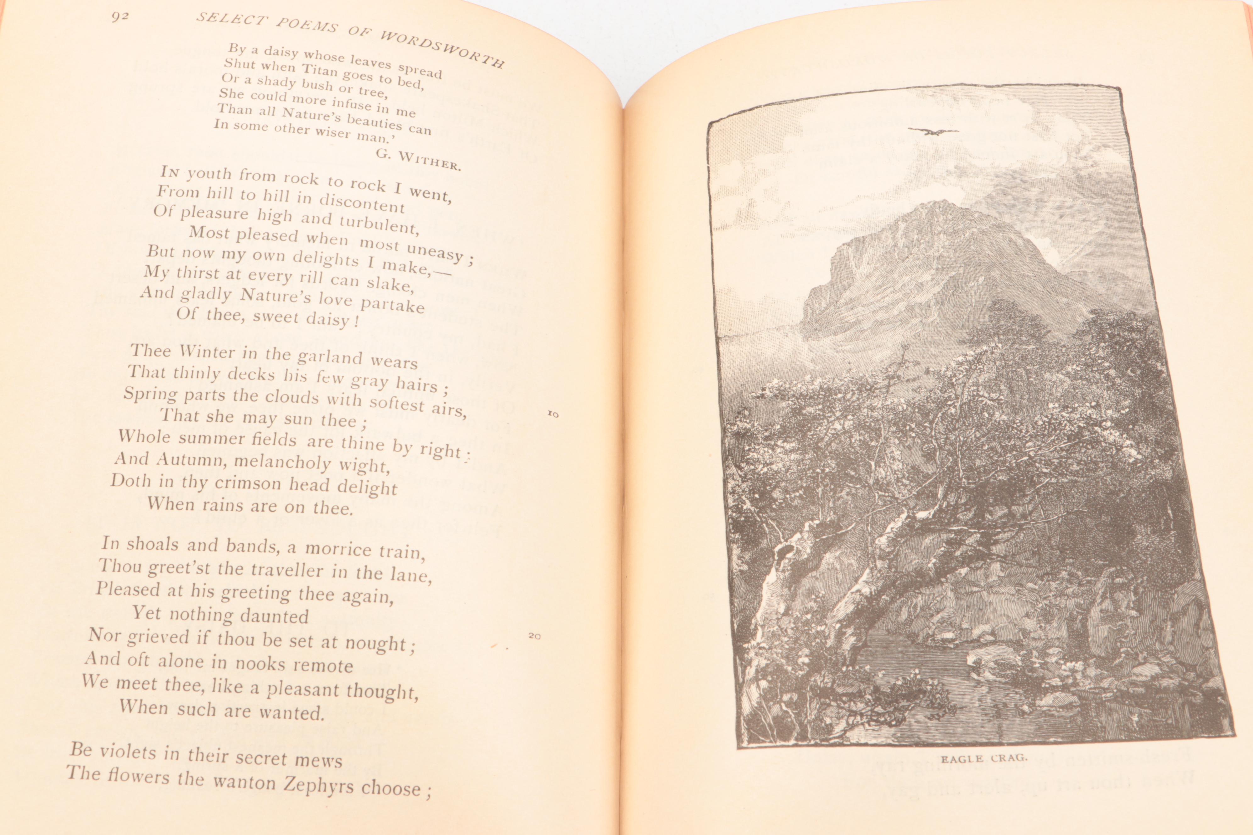 "Select Poems of William Wordsworth" Edited by William J. Rolfe, circa 1889