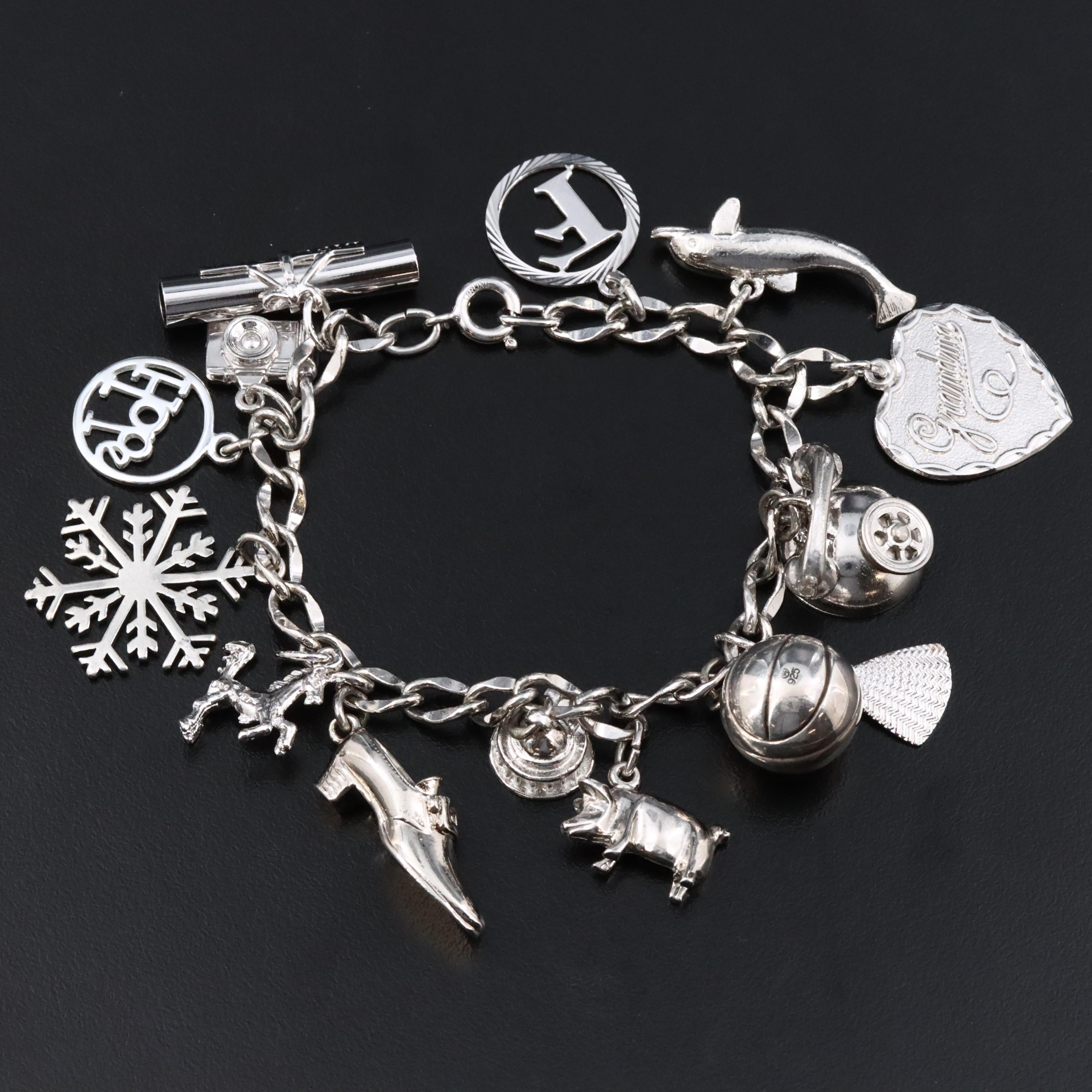 Sterling Charm Bracelet