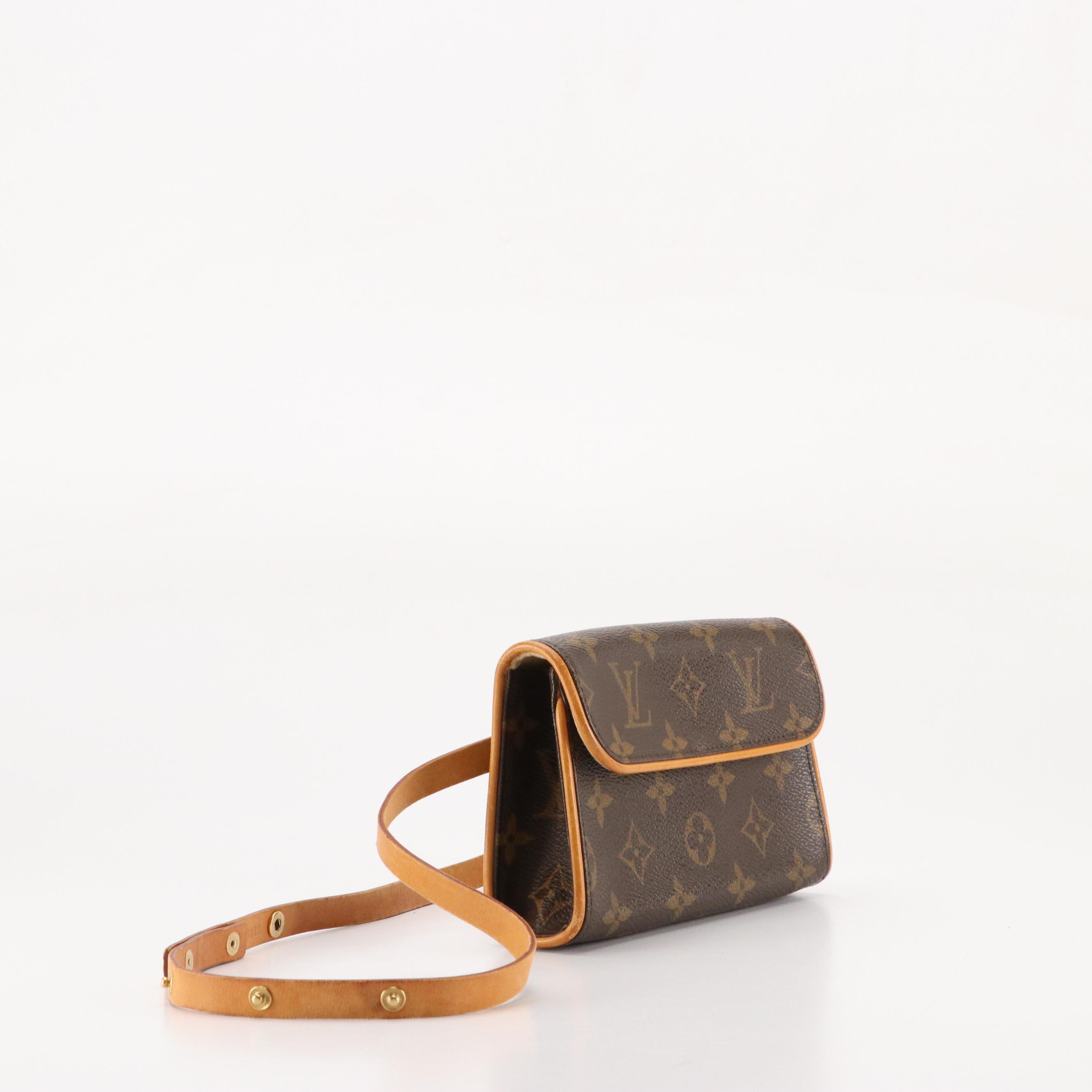 Louis Vuitton Pochette Florentine Belt Bag in Monogram Canvas and Leather