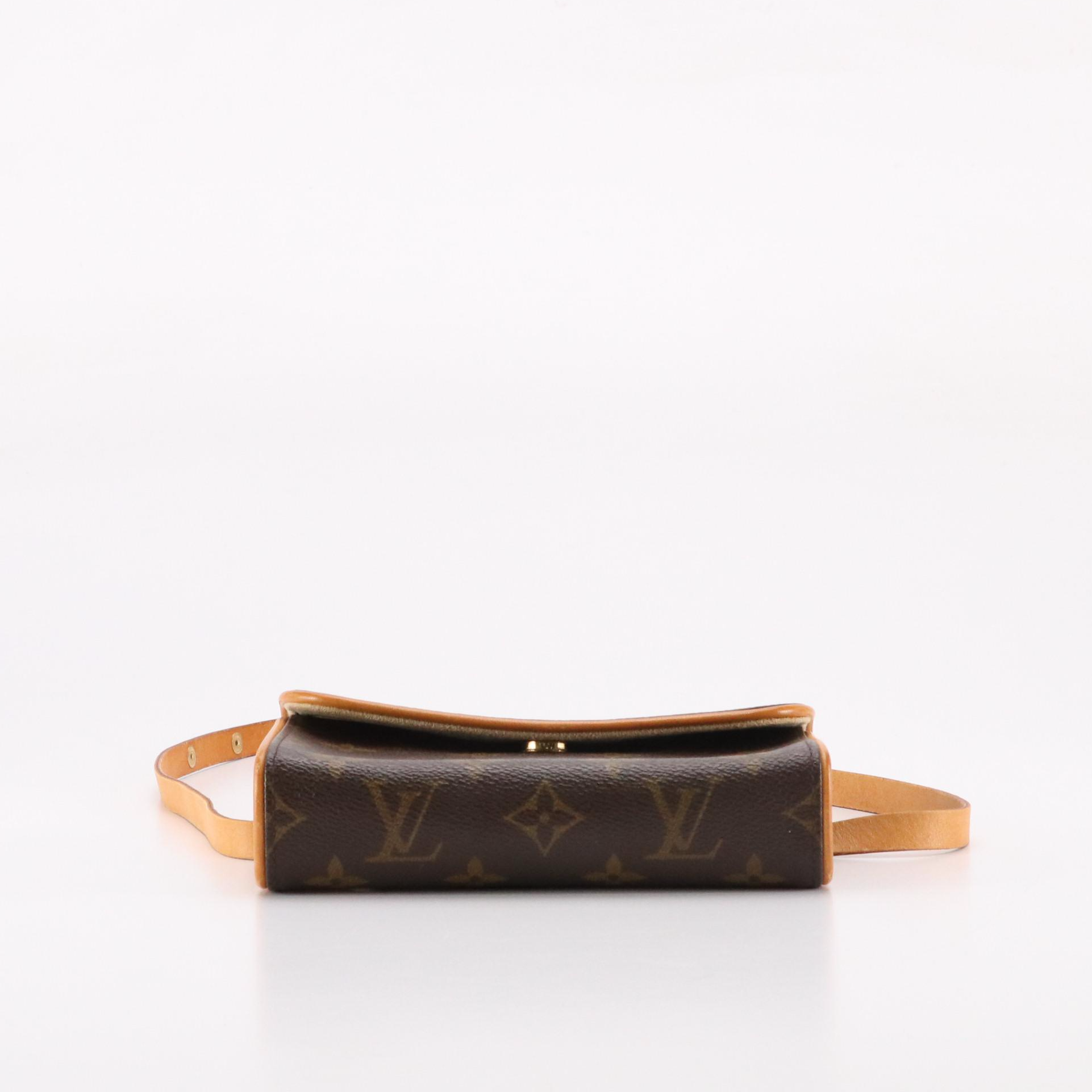Louis Vuitton Pochette Florentine Belt Bag in Monogram Canvas and Leather