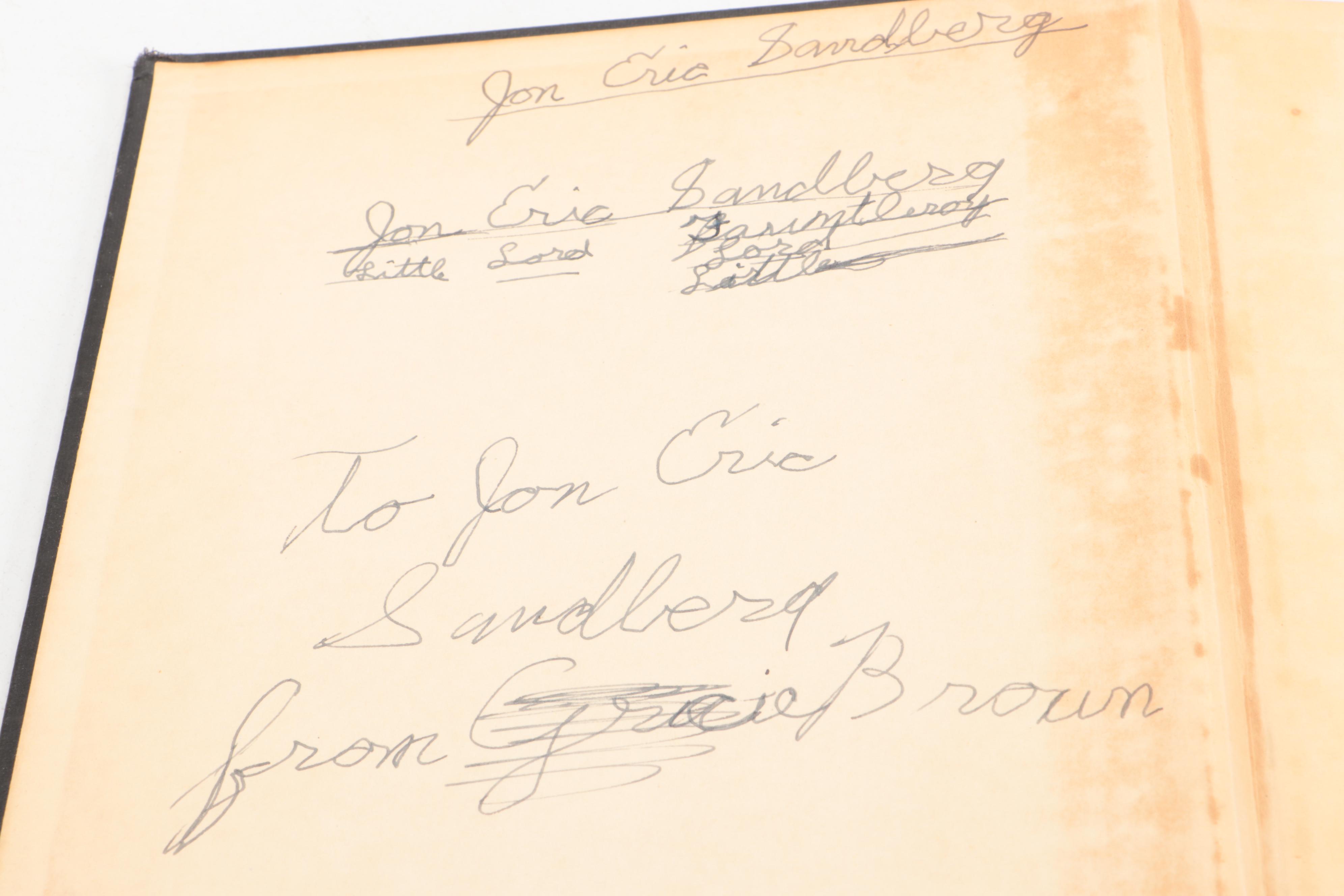 Reginald Birch Illustrated "Little Lord Fauntleroy" by Frances Hodgson Burnett