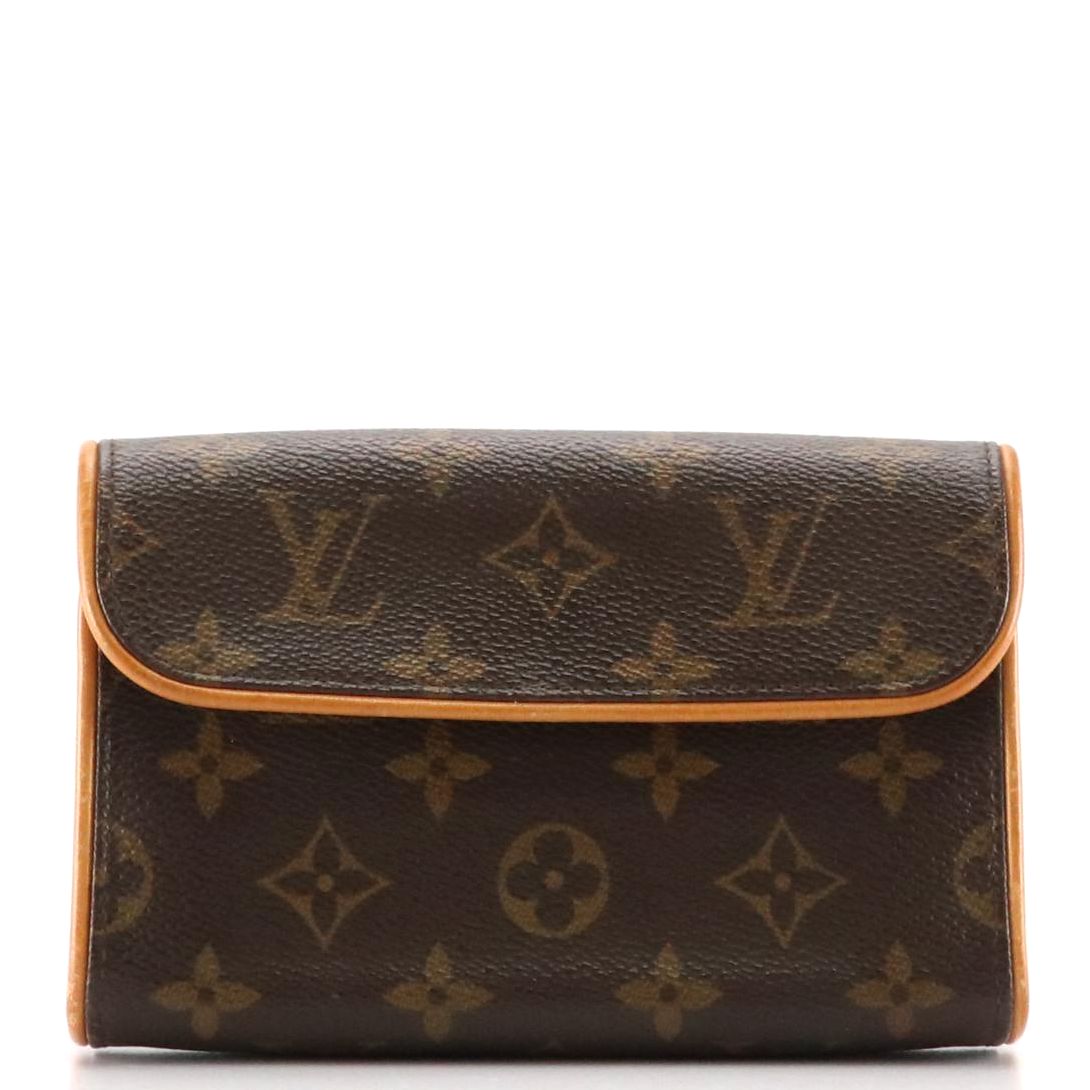Louis Vuitton Pochette Florentine Belt Bag in Monogram Canvas and Leather